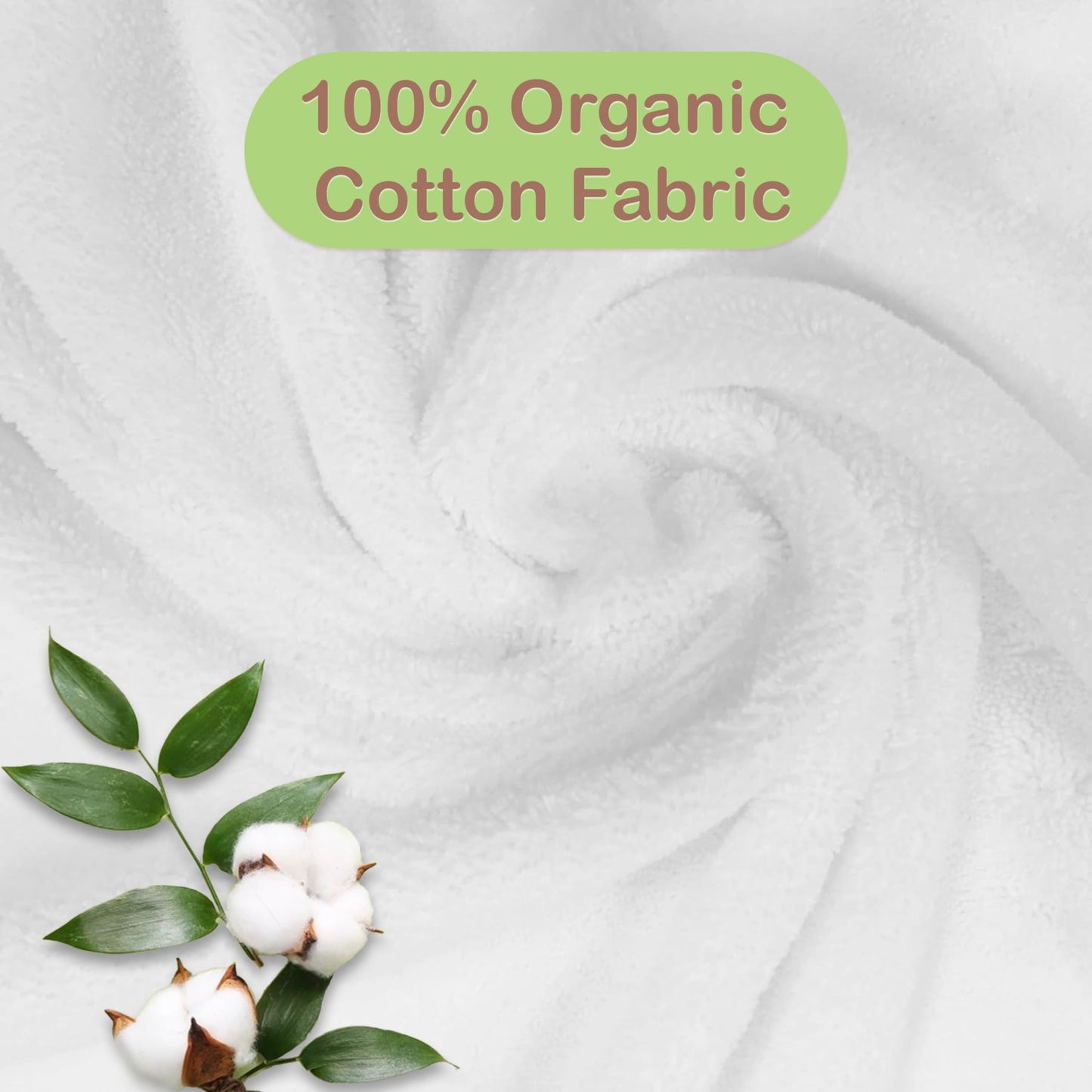 Mother's Choice Baby Towels 100% Organic Cotton Hooded Design, Large Size Baby Bath Towels, Ultra-Soft & Absorbent for Newborns, Infants, Toddlers, Boys & Girls with Animal Hood (Butterfly)