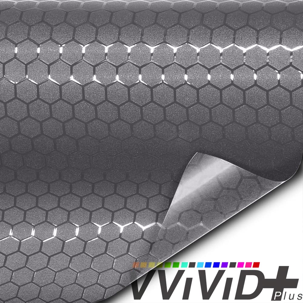 VViViD+ Hexagon Frosted Window Film Privacy Vinyl (50ft x 5ft)