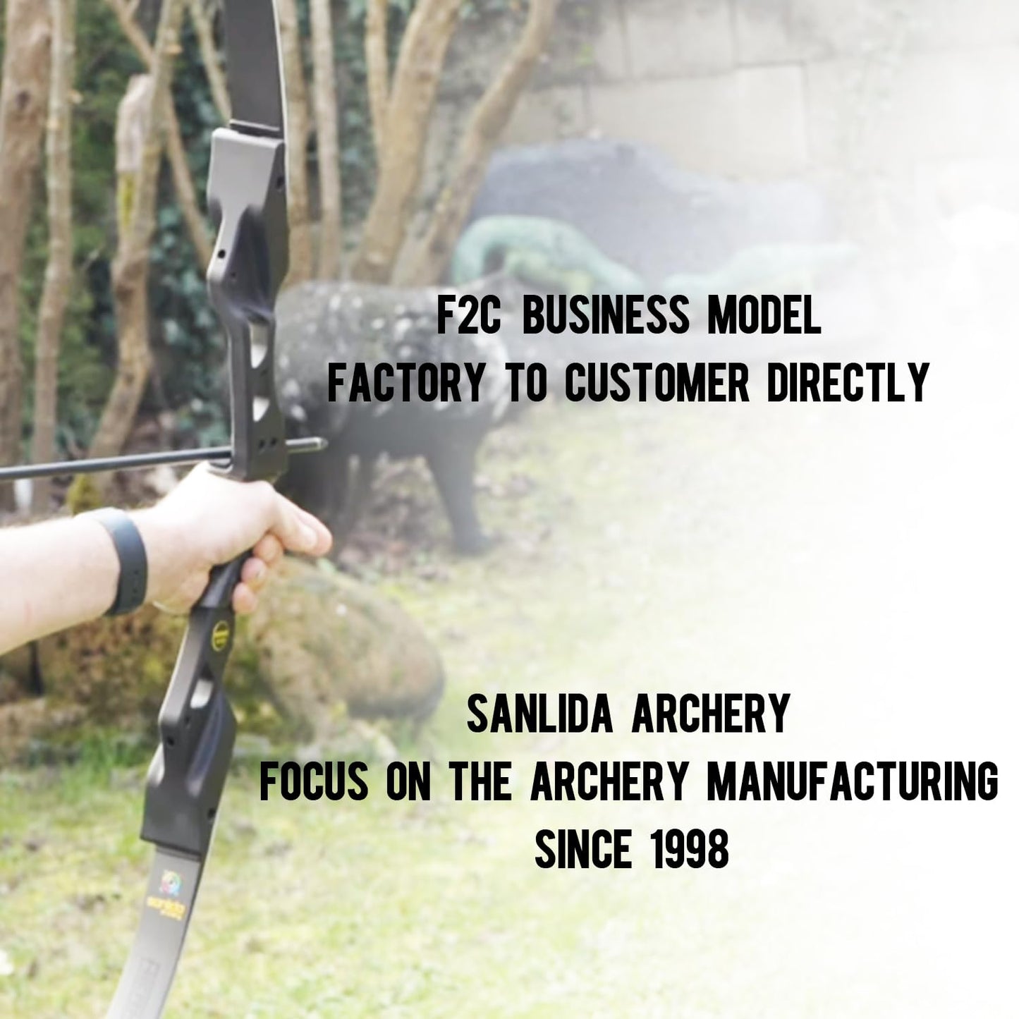 Sanlida Hermit 10 ILF Hunting Recurve Bow Kit for Adults 60" 30-45 Lbs Archery Recurve Bow, CNC ILF Riser, Carbon & Graphite Foam Core ILF Limbs, RH Only, Limited Life-time Warranty (60",45 Lbs)