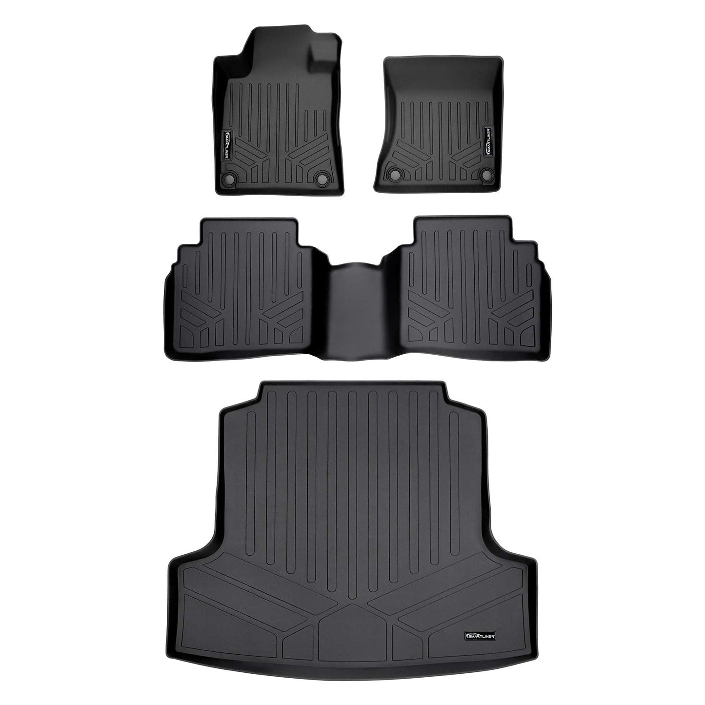 SMARTLINER Custom Fit Floor Mats 2 Rows and Cargo Liner Trunk Set Compatible with 2019-2025 Nissan Altima