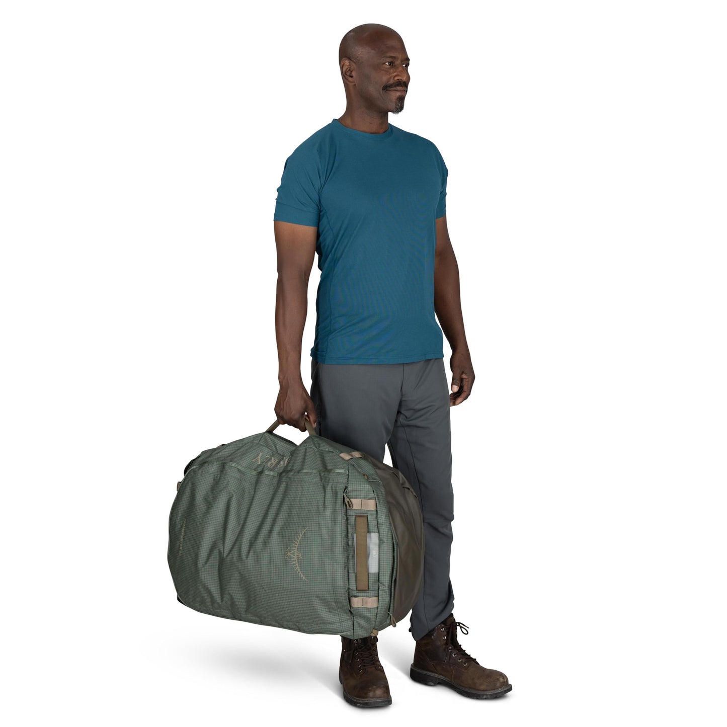 Osprey Transporter 95L Lightweight Travel Duffel Bag - Large Water Resistant Durable Gear Bag for Men and Women, Raven Black