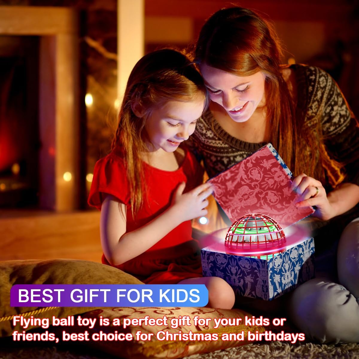 SUMMERLANGUAGE Flying Orb Ball Toy - 2026 Upgraded Magic Flying Orb Toy with LED Light 360°Rotating, Boomerang Flying Toys Indoor Outdoor Fun Games, for 6 7 8 9 10 12+ Year Old Kids Boys Girls Adults