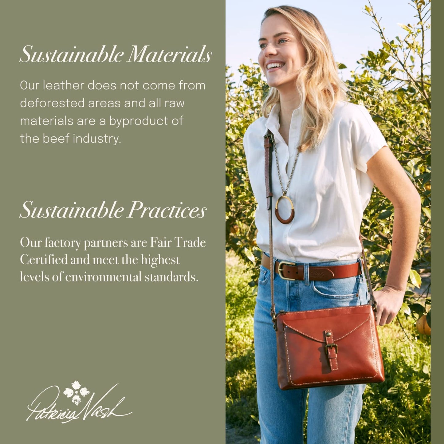 Patricia Nash Granada Leather Crossbody Bags for Women - Real Leather Handbags for Women, Elegant Women's Crossbody Purse and Women's Crossbody Handbags, Florence