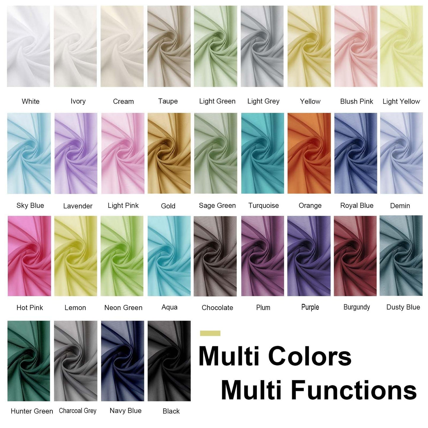 OWENIE Sheer Curtains 84 inch Length, Ivory Sheer Cutains 2 Panels Set for Bedroom/Living Room, Rod Pocket Voile Fimly Drapes, 2pcs, Each 42" W x 84" L