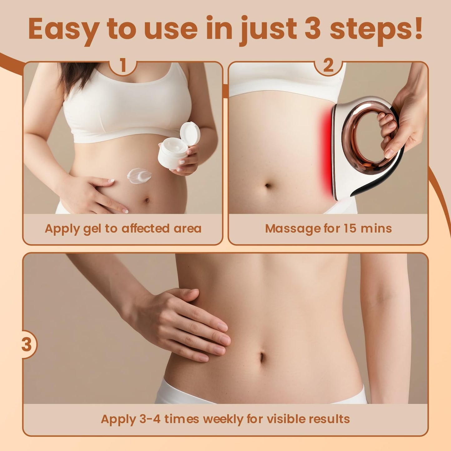 Mozoss Cellulite Massager, Body Sculpting Machine Radio Frequency Device for Body Massage and Cellulite Removal, Suitable Use on Belly, Arm, Waist, Leg