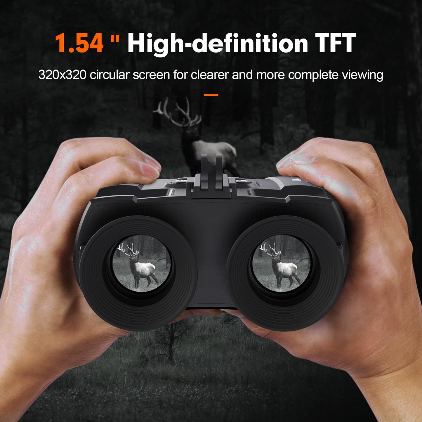 GTMEDIA Night Vision Goggles for Adults, 984FT Tactical Night Vision Binoculars, Hands Free Nightvision Goggles for Helmet, 5× Zoom & 850nm Stealth IR, Great Gifts for Men Dad Husband Boyfriend