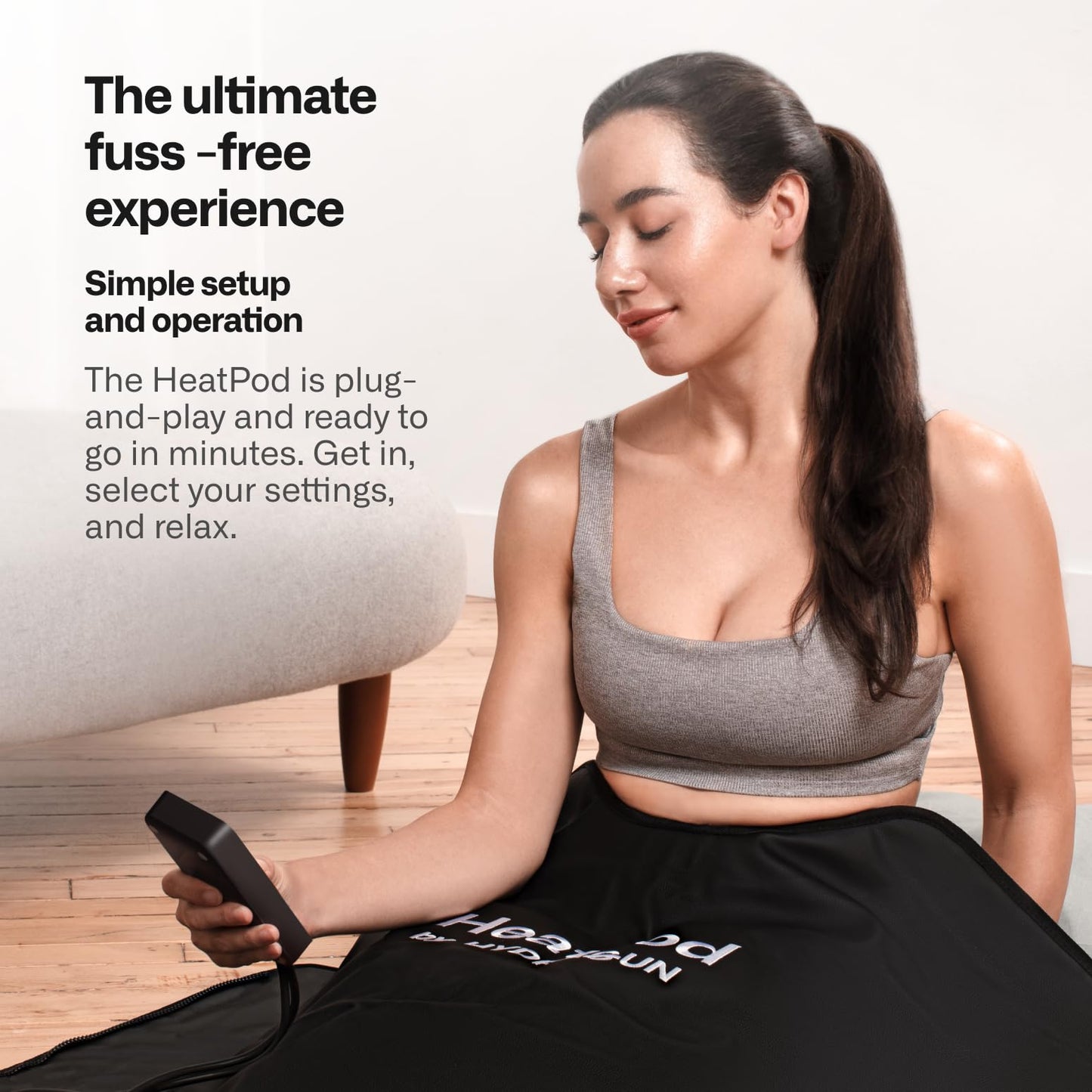 HYDRAGUN HeatPod Infrared Sauna Blanket for Well-Being and Detox - Relax Your Body & Mind - Personal Sauna, Portable Sauna for Home