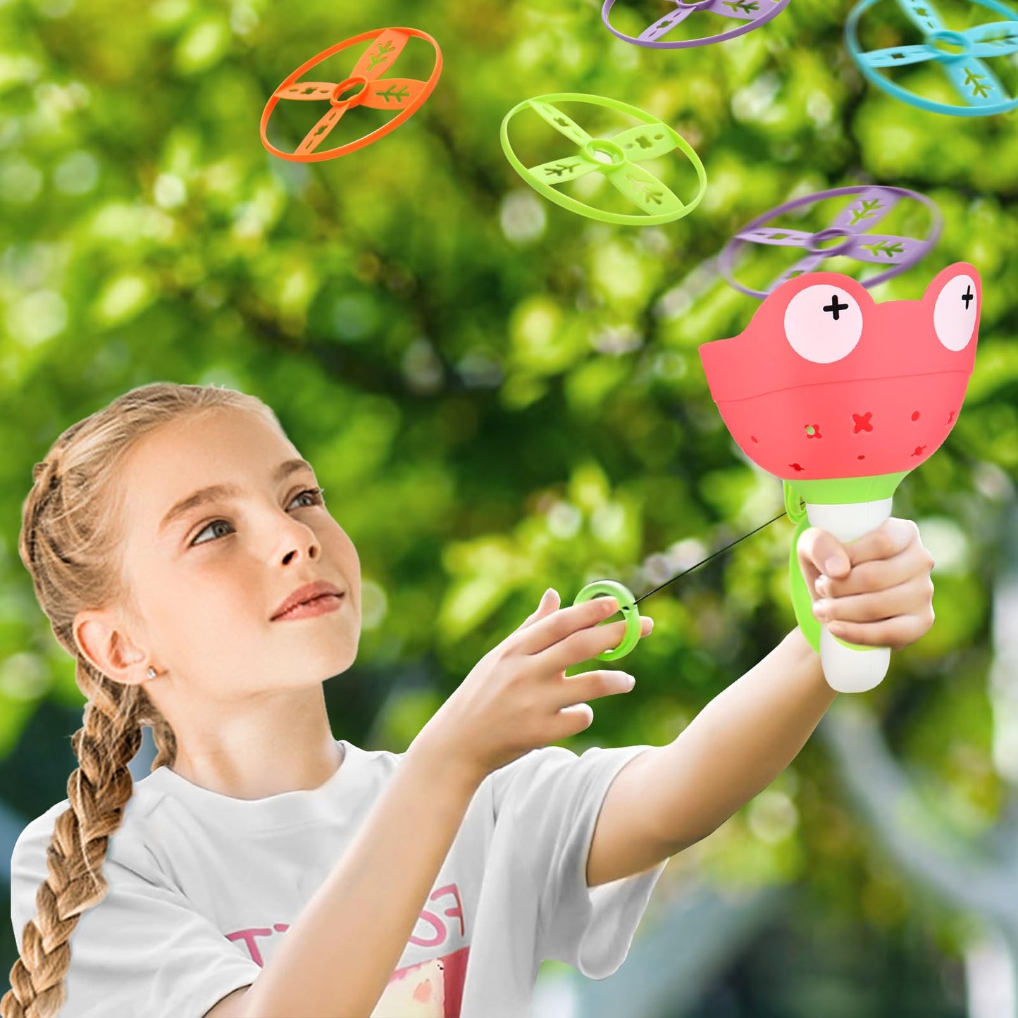 daboot Outdoor Toys for Kids Ages 4-8 Kids Outdoor Flying Toys Manual Capture Catching for Toddlers 3 4 5 6 7 8 Years Old Christmas Easter Birthday Gifts Boys Girls
