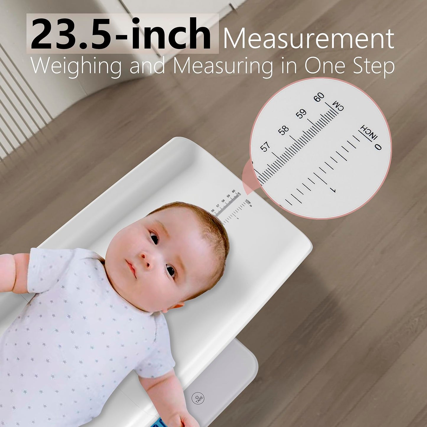 Joyofcife Baby Scale MAX 400lbs,Multifunctional Baby Weight Scale for Toddler, Children, Pet, Adult, Dogs Cats Weight Scale with Auto-Off,26.5-inch Height Measurement,3 Units,LED Screen