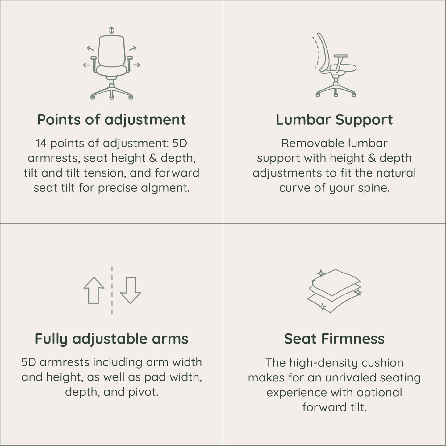 Branch Ergonomic Chair Pro - Mesh Office Chair with 14 Points of Adjustment - Height, Depth & Tilt Adjustable - 5D Armrests - Forward Tilt, Smooth Recline, and Lumbar Support - Black