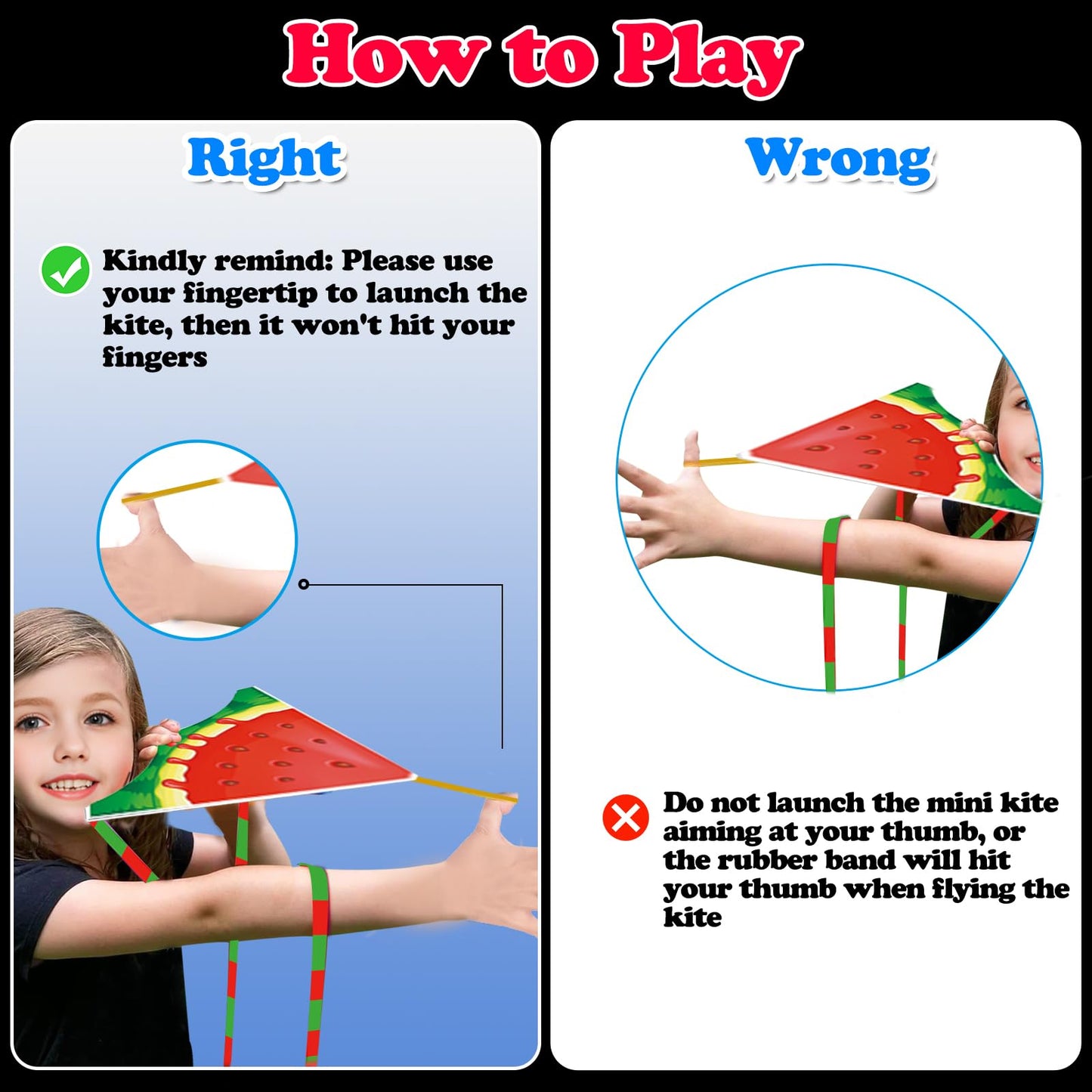 YongnKids 6 Pack Mini Kite for Kids&Adult, Finger Launcher Kites Easy to Fly on Beach| Park|Plaza|Garde|Backyard, Birthday Easter Gifts for Boys Girls Ages 3 4 5 6 7 8-18 Years Outdoor Toys