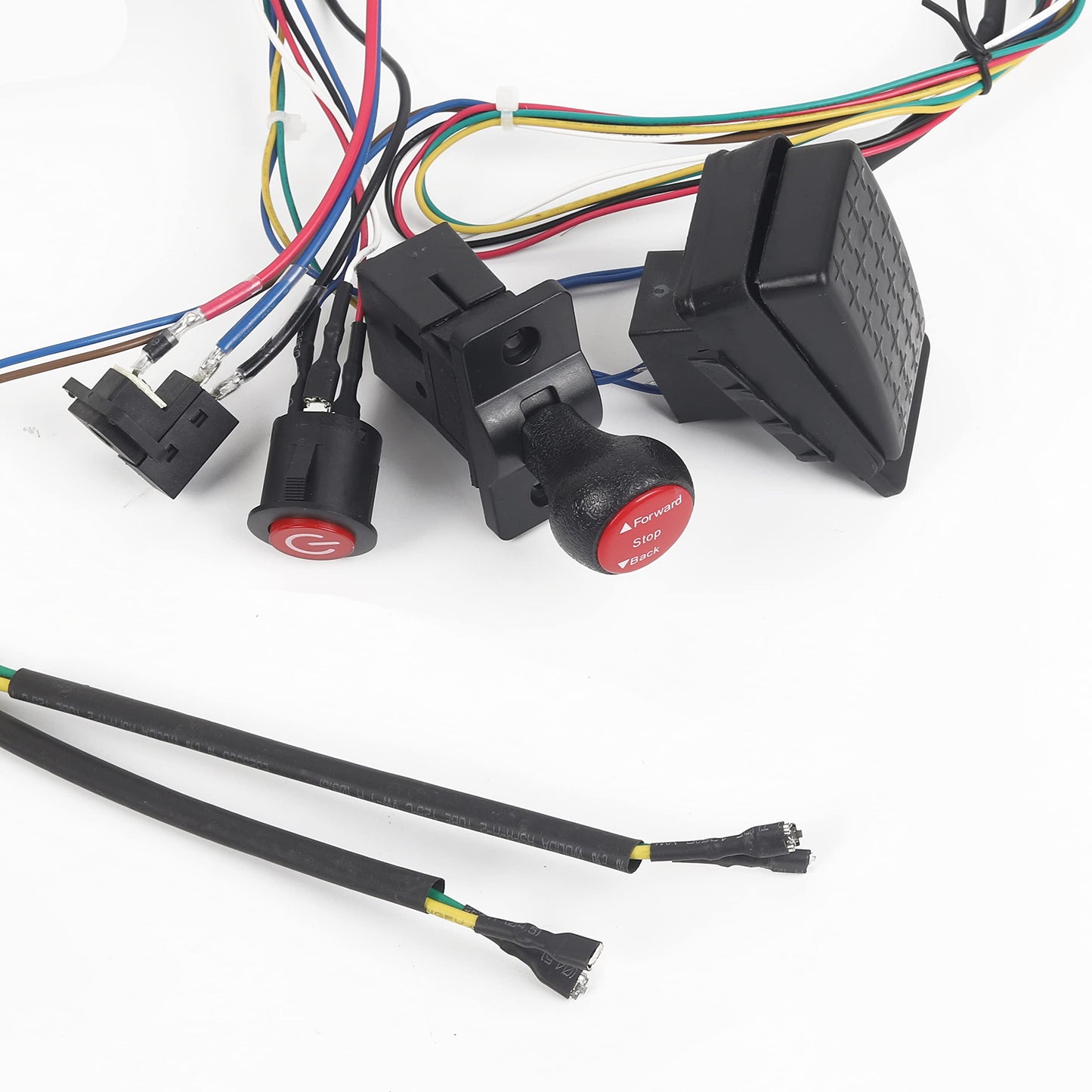 Kids Electric Ride On Car 12V DIY Modified Wires Harness Remote Control Circuit Borad Switch, Children Powered Ride On Car Accessories