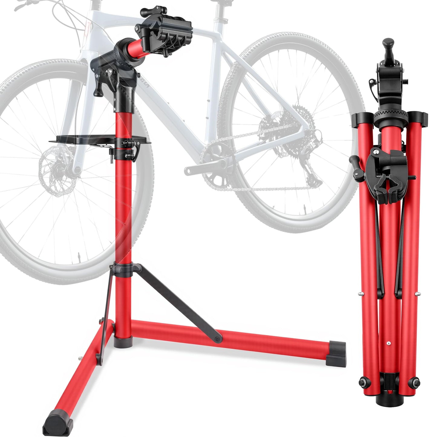 Gioventù E Bike Repair Stand Bicycle Stand(Max 110lbs) - Bike Stand for Maintenance with Super-strong Clamp, Heavy Duty Mechanics Workstand for E-bikes, Mountain Bikes and Road Bikes