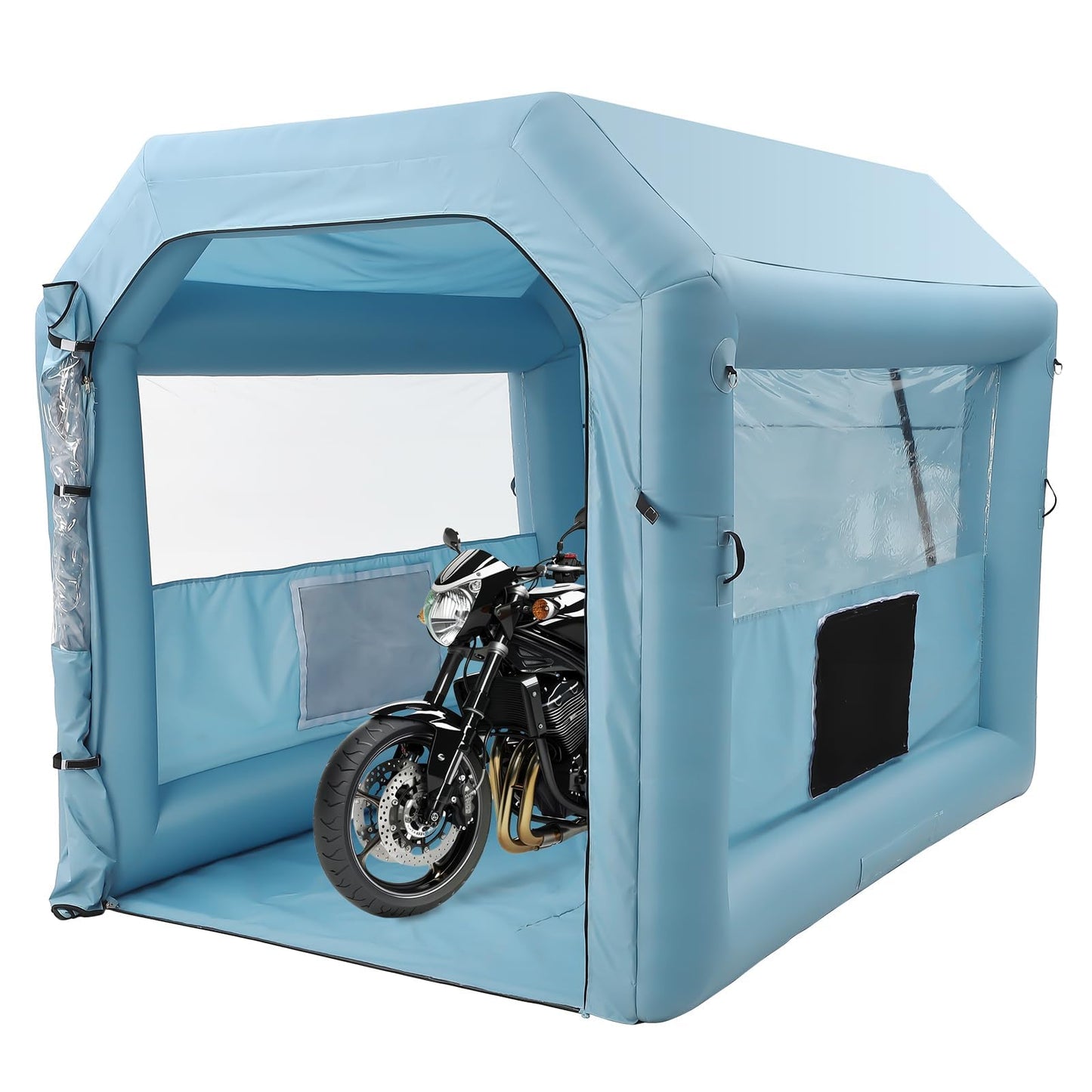 GAOMON Portable Inflatable Paint Booth 10x8x8Ft for Cars & Auto Parts - 480W Blower, Durable Oxford Fabric Spray Tent, Home DIY Project Booth