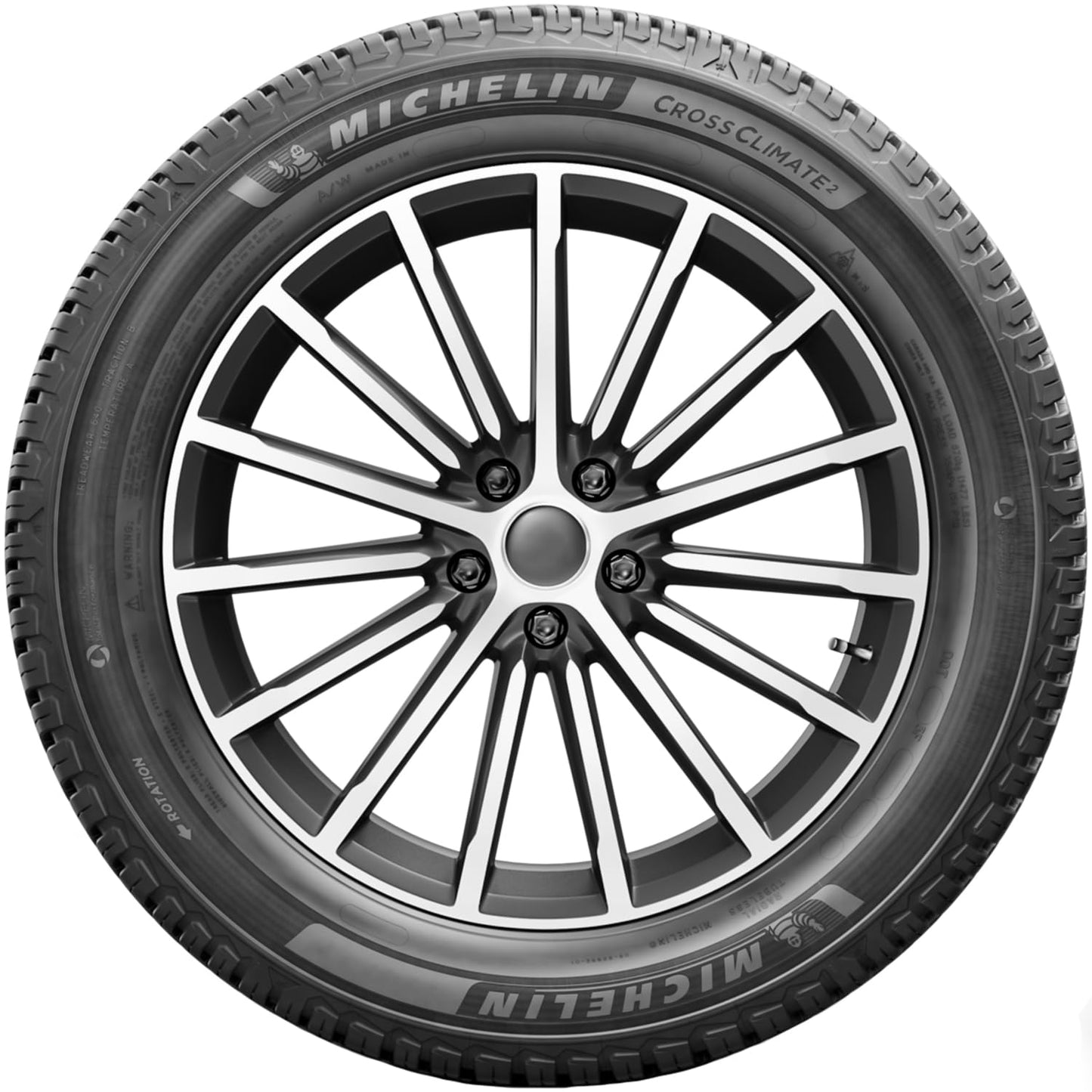 MICHELIN CrossClimate2, All-Season Car Tire, SUV, CUV - 215/55R18 95H