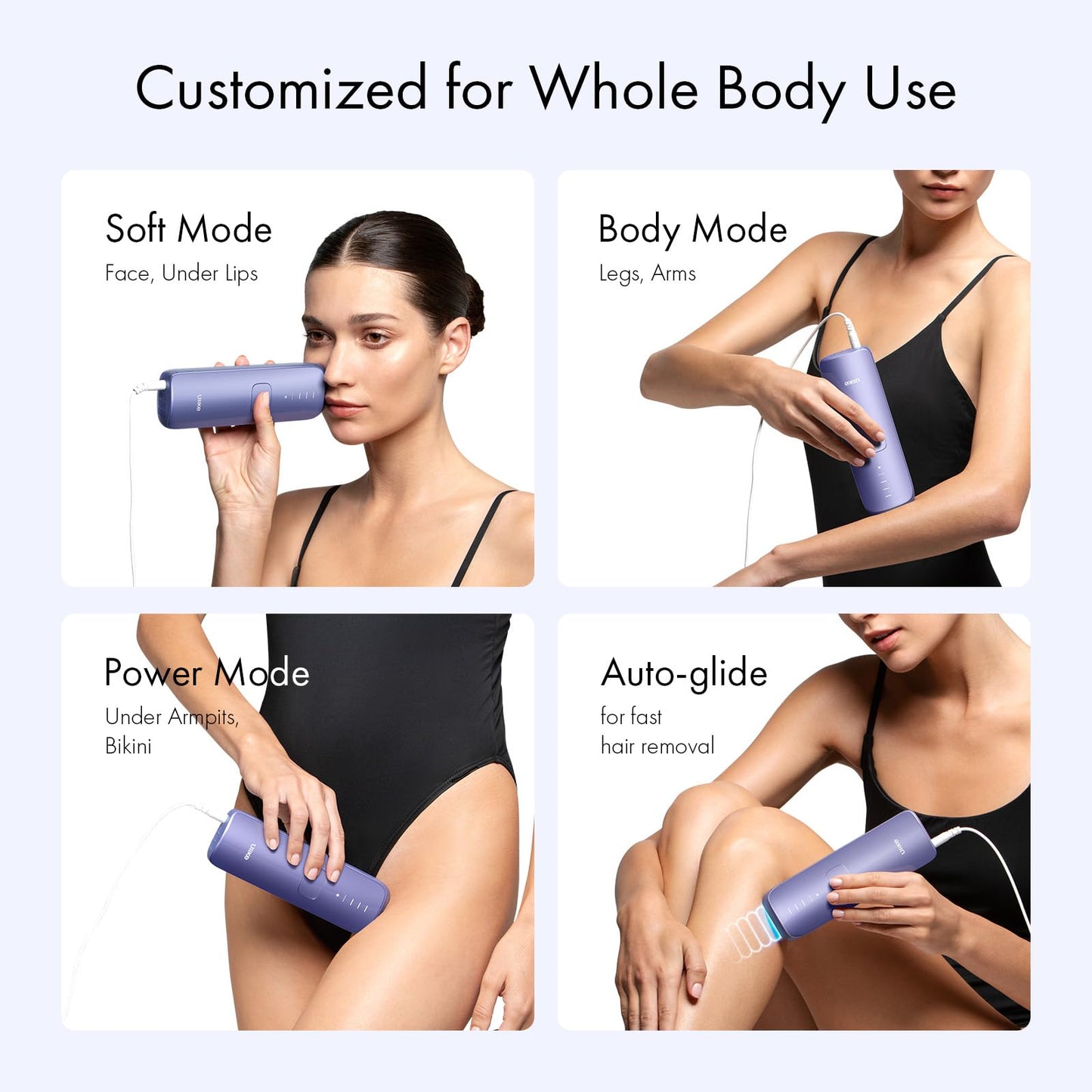 Ulike Laser Hair Removal for Women and Men, Air 3 Ice-Cooling IPL Hair Removal Device for Nearly Painless & Long-Lasting Results, 3 Modes & Auto Flashing for Fast Full Body Hair Removal from Home
