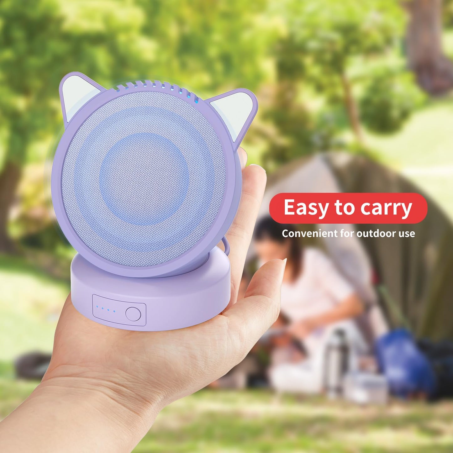 Liboer Pop Battery Base Portable Battery Base for Pop, Pop Battery Base with Protective Case Not Including pop Speaker (Purple)