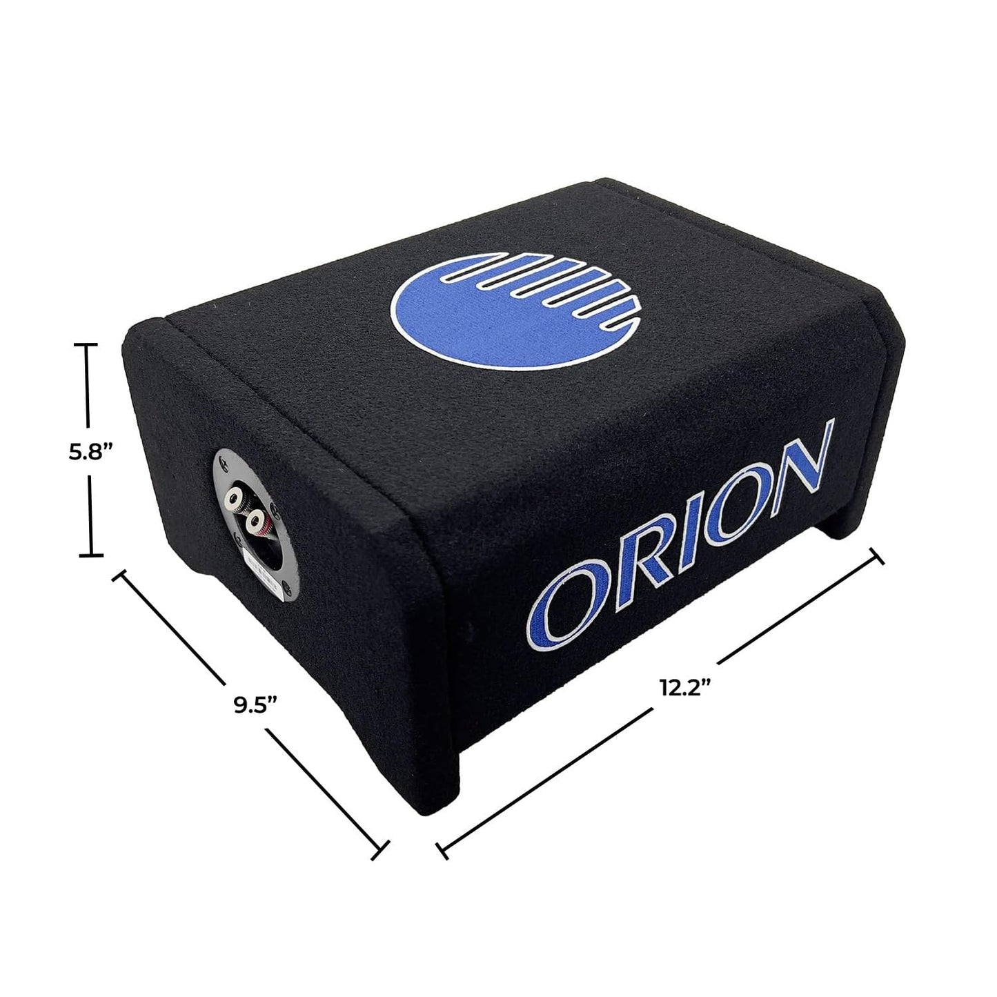 ORION Cobalt CDF8 8” Passive Down-Firing Subwoofer Enclosure – 200W RMS/800W Max, Slim Sealed Sub Box for Cars & Trucks, Low-Profile Air-Tight Bass Thin Enclosure, Shallow Mount