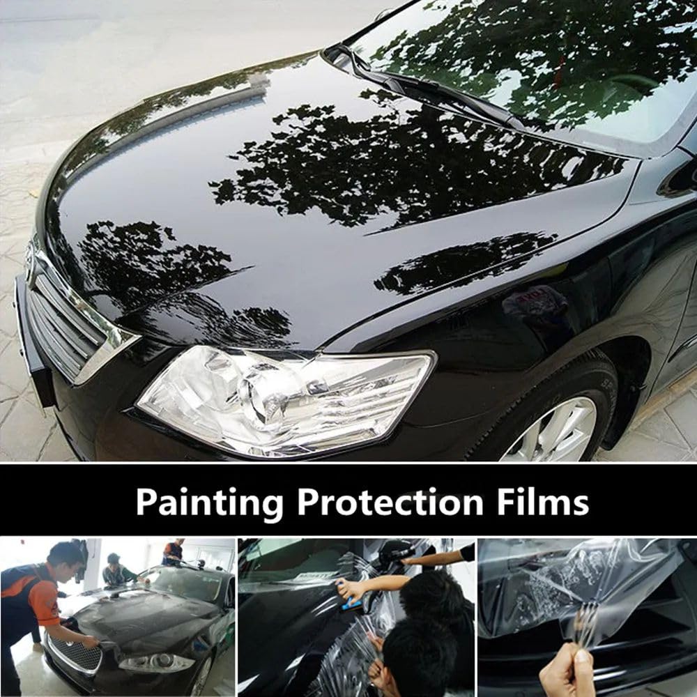 ANZO TPU PPF Car Clear Paint Protection Film Roll: 7.5mil Thick, (5 Feet x 16.6 Feet)，Non-Yellowing, Self-Healing for Cars, Trucks, SUVs | UV Protection, Optical Clarity, Gloss Finish