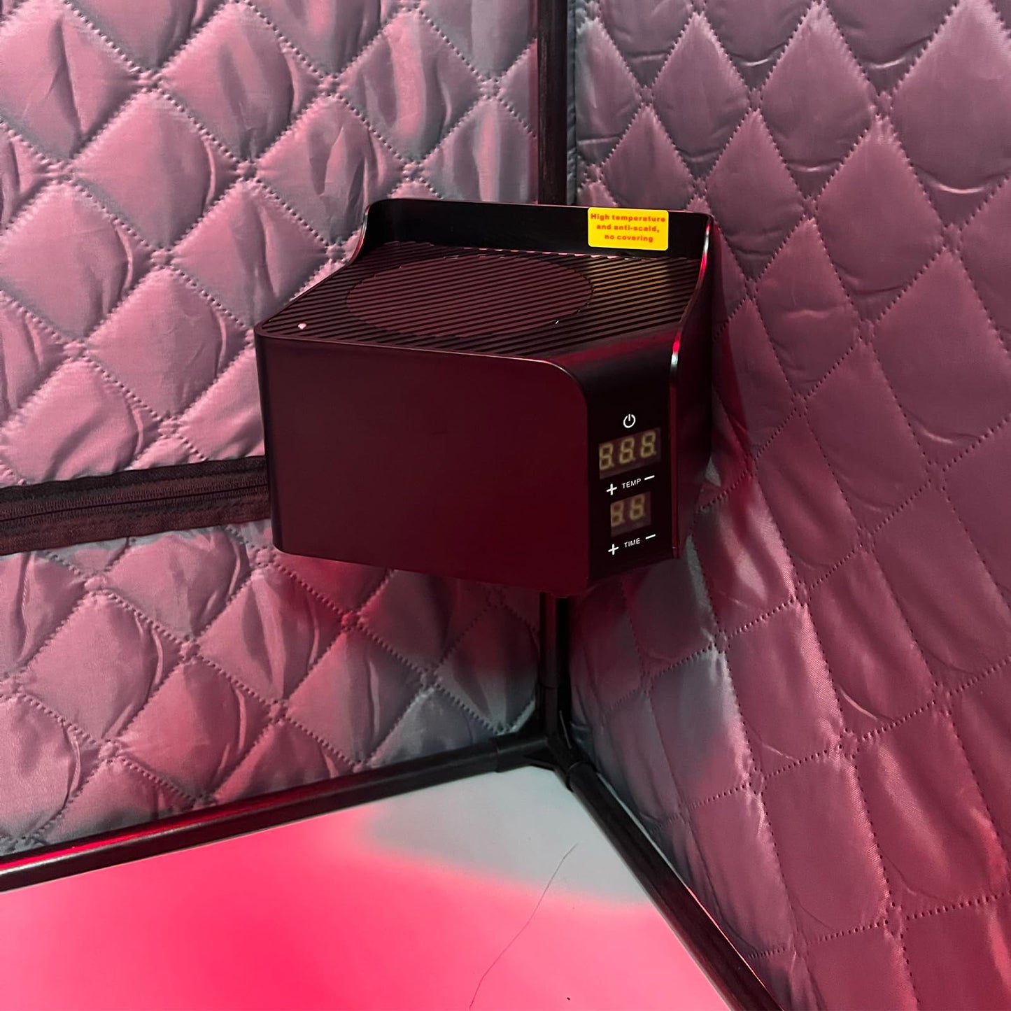 TaTalife Upgraded Hot Air Sauna, Portable Dry Wind Saunas with 660nm Red Light Lamp, Time & 175℉ Temperature Remote Control, Upgraded Comfortable Chair