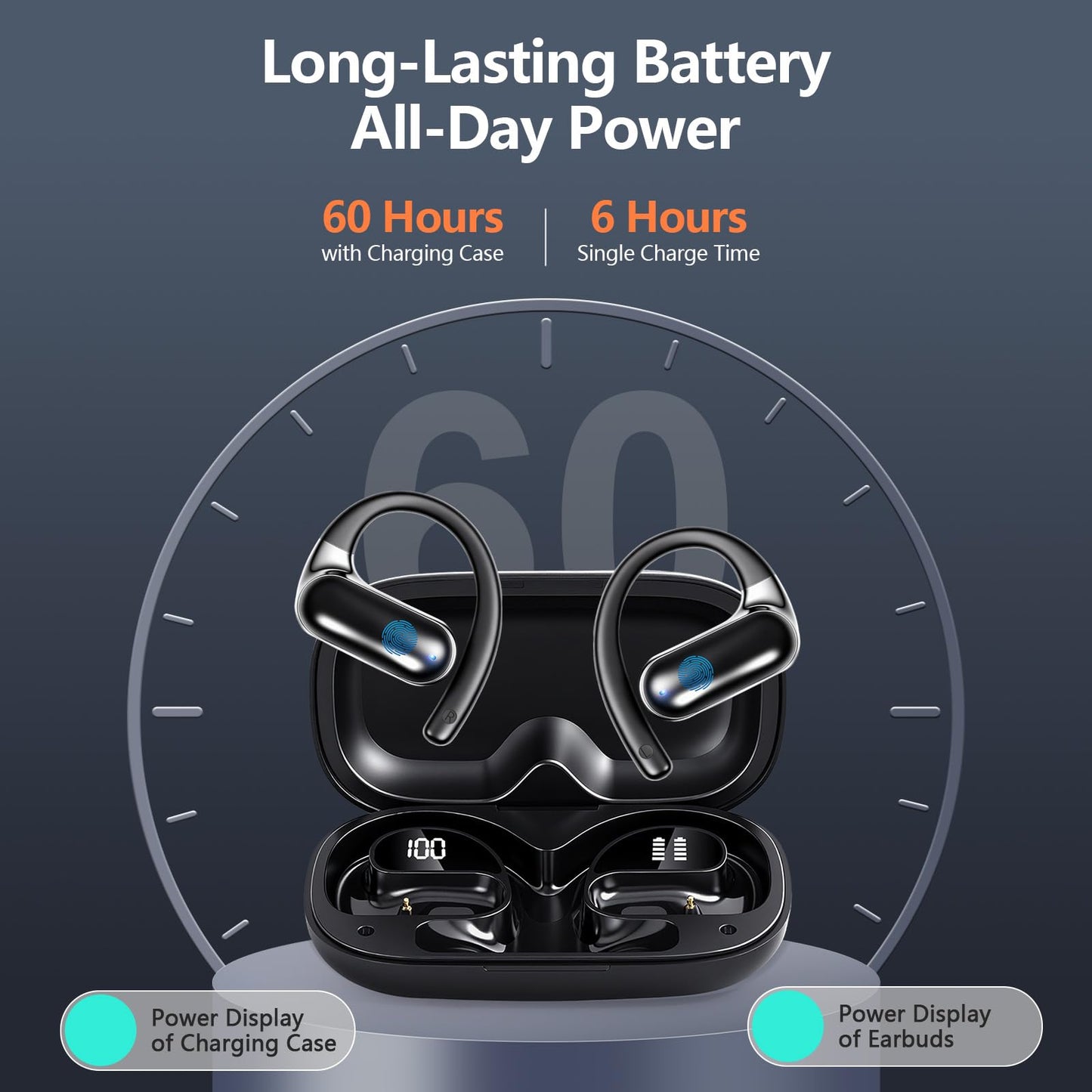 PPBP AI Translation Earbuds Real Time,182 Language Translator Earbuds,5-in-1 Open Ear Translator Device,Audifonos Traductores Inglés Español,Translating Earbud for Travel Learning with Charging Case