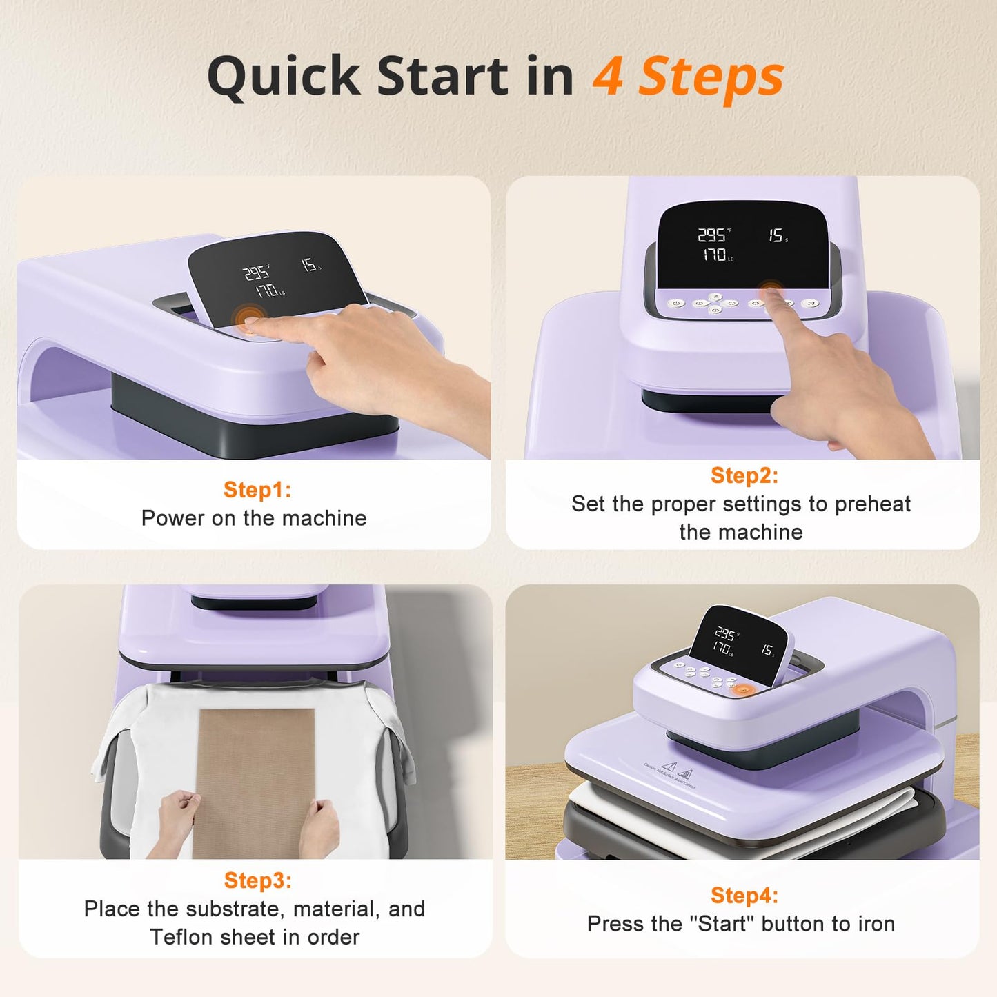 HTVRONT Auto Heat Press 2 - Heat Press Machine for T Shirts with Adjustable Pressure & Higher Heating Height, Heats Up Fast & Evenly Heat Press 15x15 for HTV, Sublimation, Heat Transfer Projects