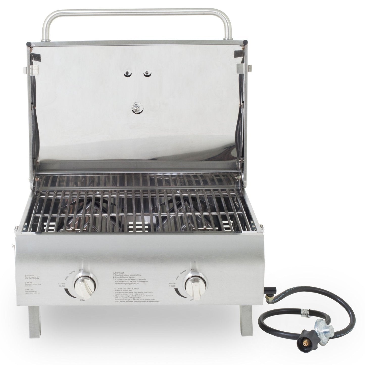 Pit Boss Grills 75275 Stainless Steel Two-Burner Portable Grill