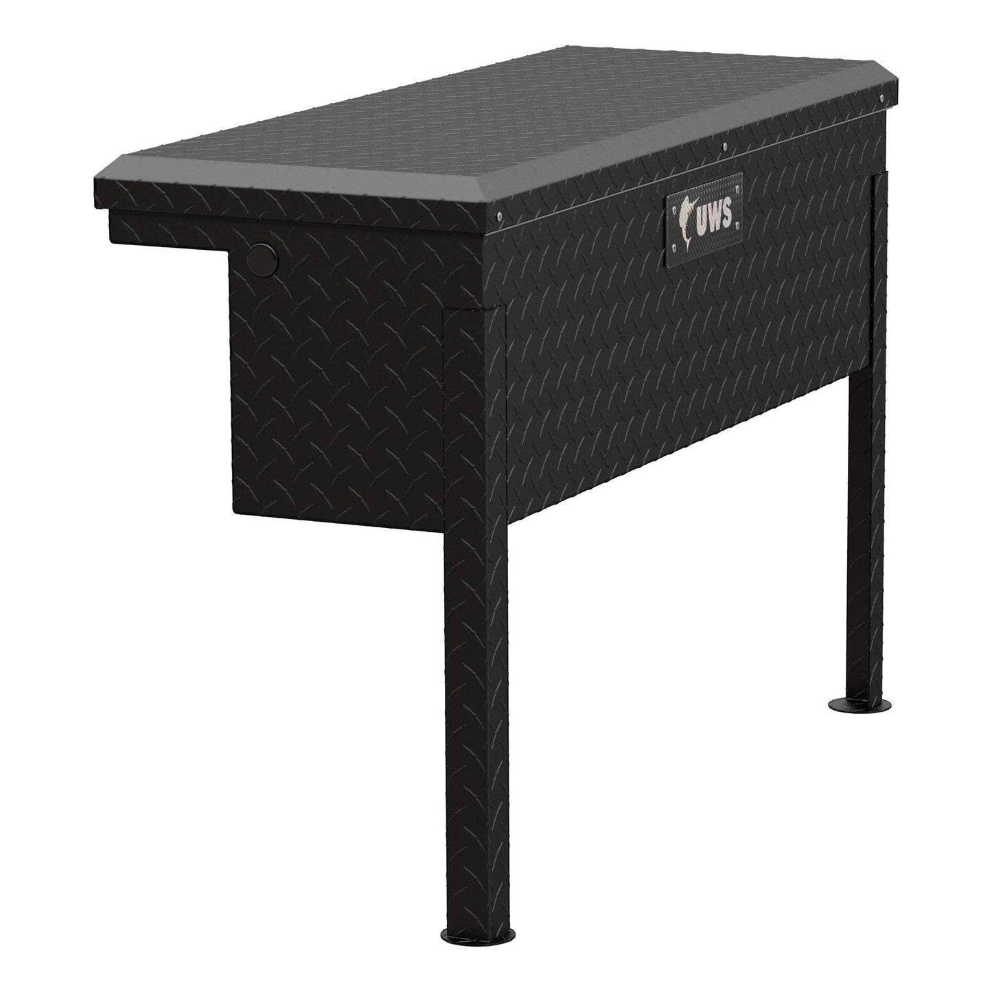 UWS EC30363 36-Inch Matte Black Heavy-Wall Aluminum Truck Side Tool Box with Low Profile, RigidCore Lid