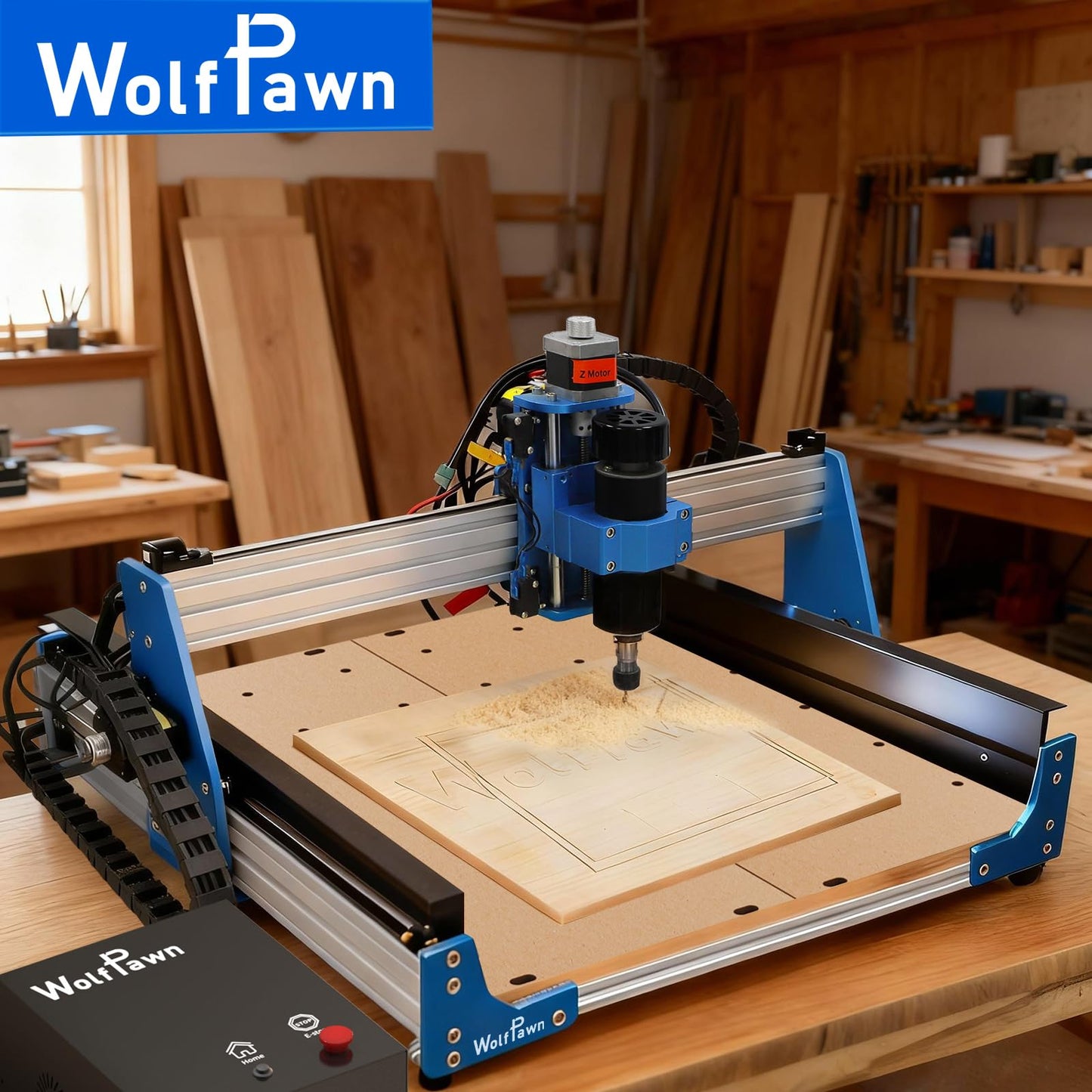 CNC Router Machine,3-Axis All-Metal with Steel Wheel Engraver Milling Machine,500W Trimmer & Linear Rail Driven,Working Area 15.75”x15.75”x2.95”,Acrylic Cutting Milling,GRBL Control (4040 PRO)