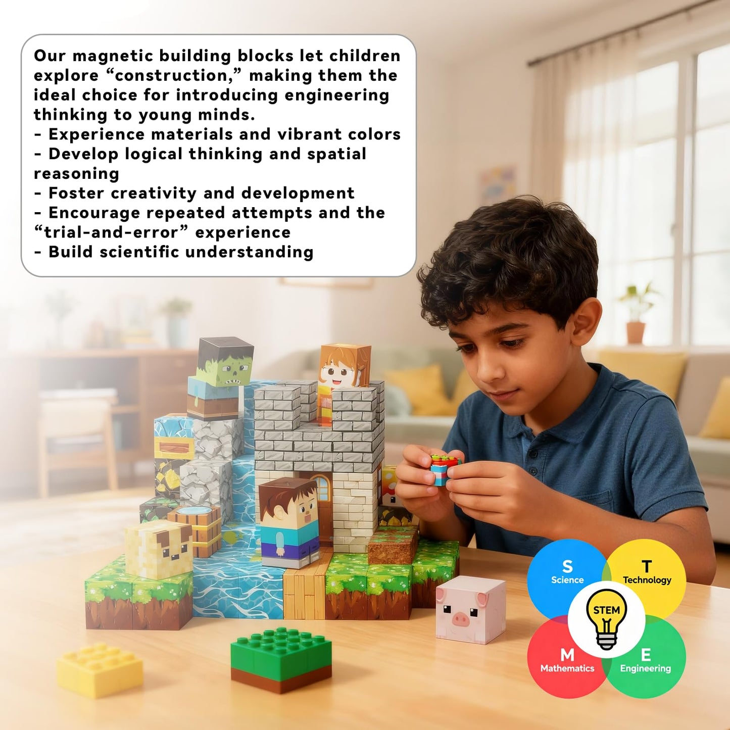 powerful xishan 200 PCS Magnetic Blocks, Magnetic Building Blocks Cubes, Dragon Magnet Toys for Kids Ages 3+, Magnet Blocks for Boys, Sensory Toy for STEM Learning Toys & Ideal Christmas Birthday Gift
