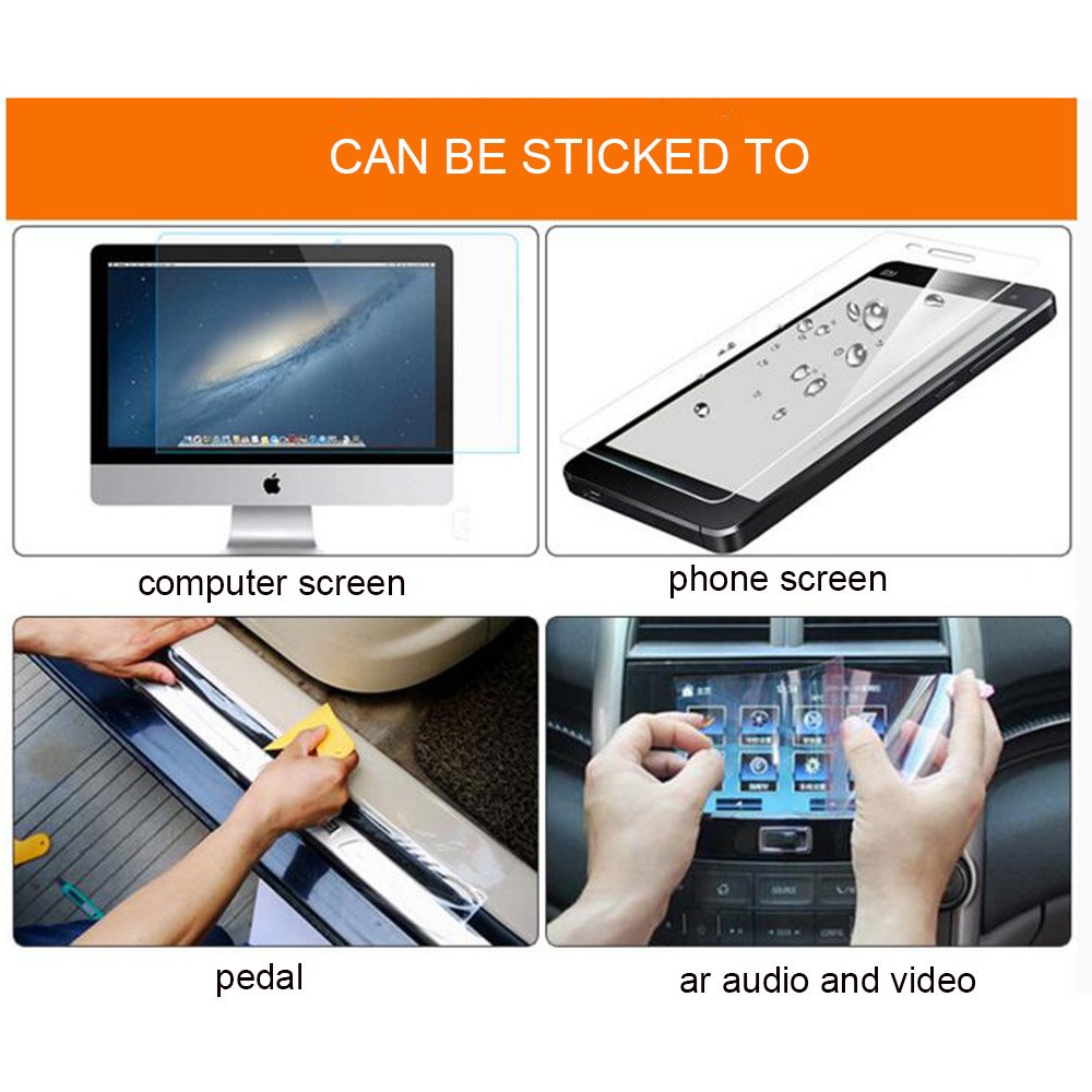 HOHOFILM PPF Car Paint Protection Film Self Healing Automotive Vinyl Wrap Clear Gloss Vinyl Sheet Self-Adhesive,60" x20ft Roll