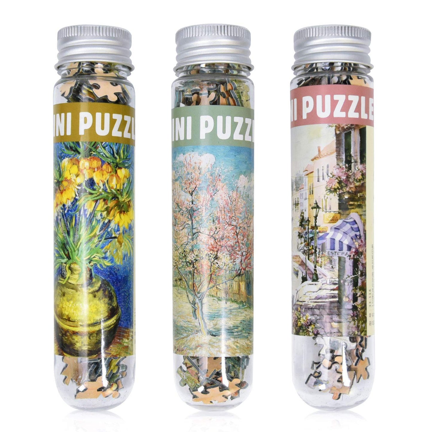 3 Pack Mini Jigsaw Puzzles 150 Pieces for Adults Small Jigsaw Puzzle 6 x 4 Inches House Entertainment Toys Home Decor Puzzles