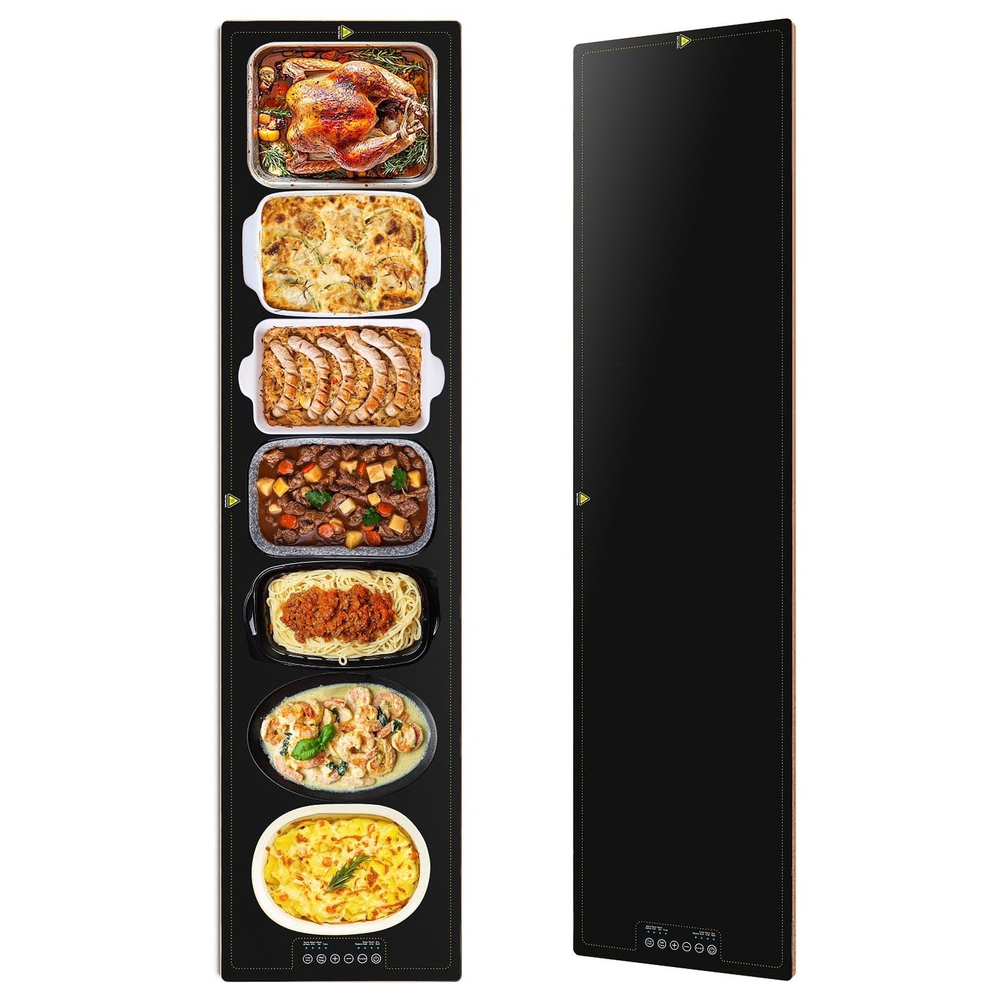 Electric Warming Trays for Buffets Party - 55x14 Inch Food Warmers, Buffet Servers and Warmers - Extra Large Hot Plate with Fast Heating & Adjustable Temp for Restaurants, Events