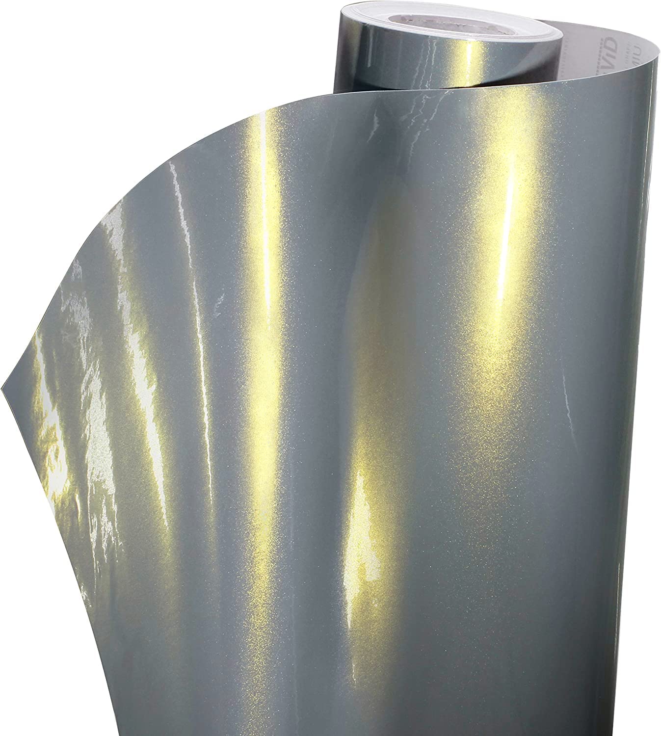 VViViD+ Premium High Gloss Galaxy Metallic Nardo Grey Vinyl Wrap Film Roll (25ft x 5ft)