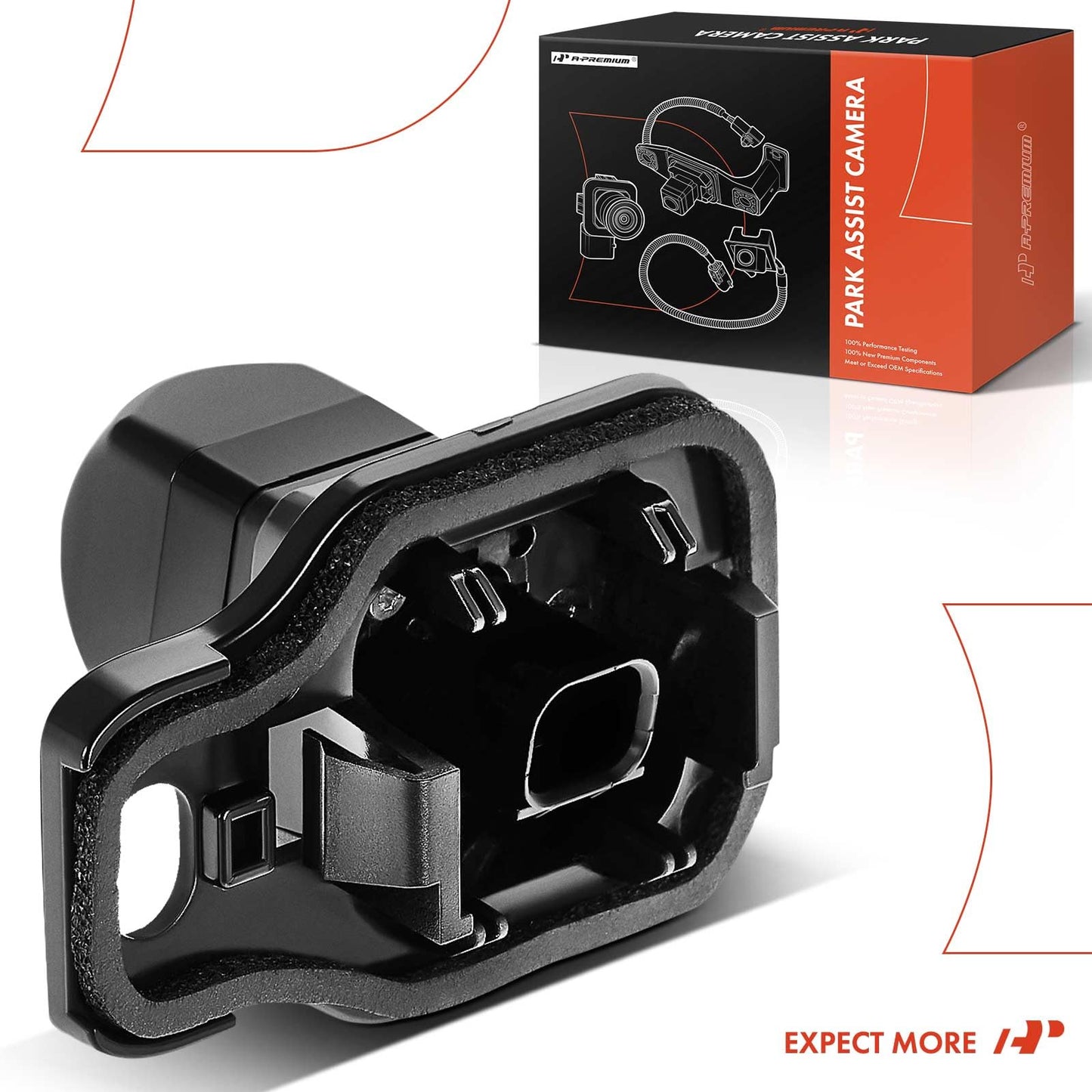 A-Premium Park Assist Camera Rear View Backup Reverse Camera Compatible with Select Toyota Models - 2017 2018 2019 Highlander - Replace# 867900E060