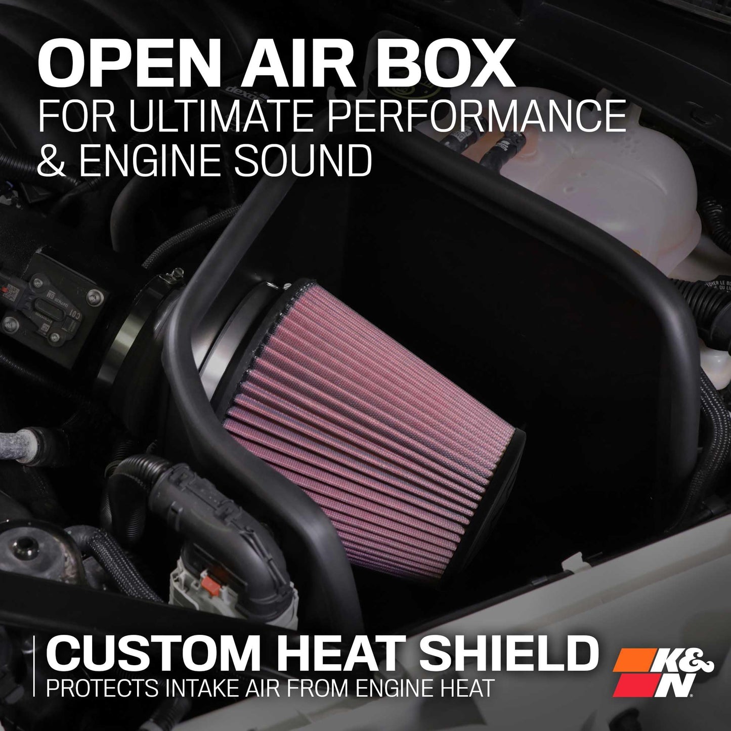 K&N Cold Air Intake System: High-Flow Air Filter, Increase Performance & Acceleration: Compatible with 2005-2019 Crysler/Dodge: 300C, Challenger, Charger, Magnum, 57-1542
