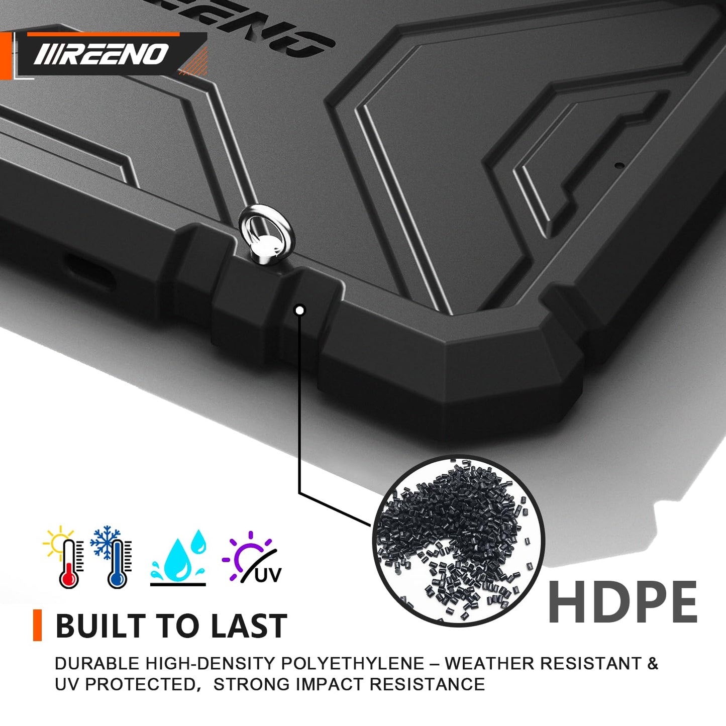 IIIREENO Slide-Out Truck Bed Organizer Tray, Heavy Duty Cargo Storage System with Easy Tailgate Access, Fits 5'7" & Longer Beds, Durable HDPE Material, No Drilling