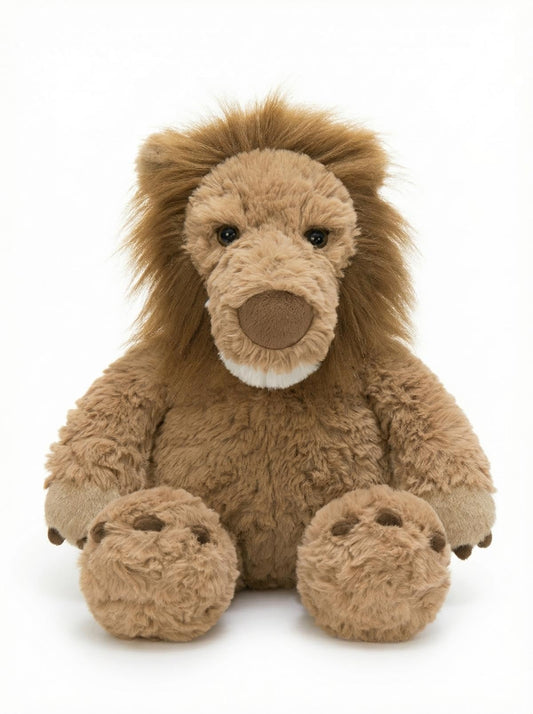 MaoGoLan Cute Lion Stuffed Animal 17.7 inch - Cozy Lion Plush with Fluffy Mane- Large Snuggly Zoo Safari Stuffed Animal Toys Gift for Kids,Boys,Girls,Lion Lover