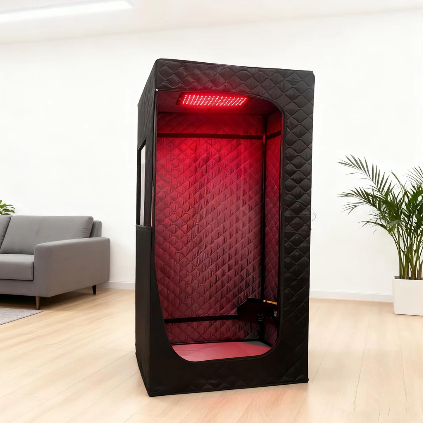TaTalife Upgraded Hot Air Sauna, Portable Dry Wind Saunas with 660nm Red Light Lamp, Time & 175℉ Temperature Remote Control, Upgraded Comfortable Chair