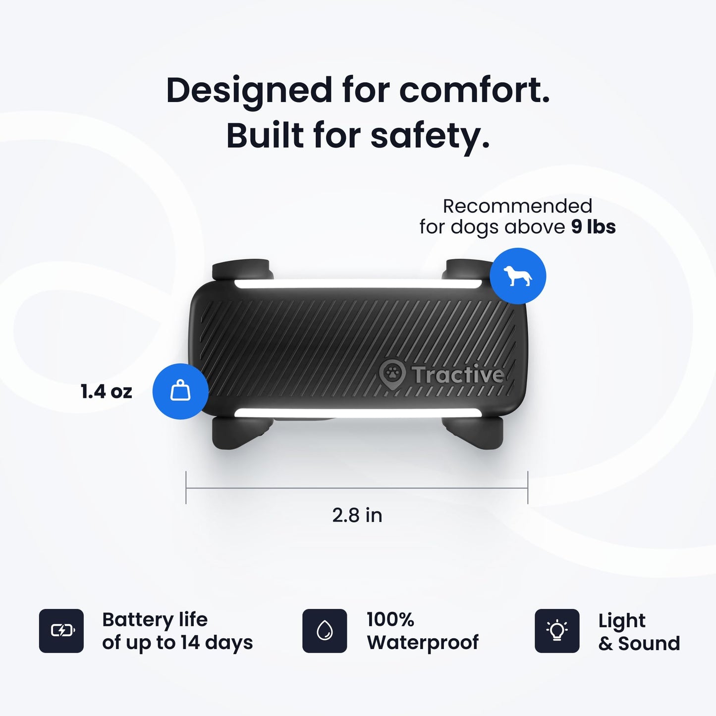 Tractive Smart Dog GPS Tracker | Live Pet Tracker with Virtual Fence | Vital Signs Monitoring of Heart & Respiratory Rate | Bark Monitoring | Dog Collar Attachment (Bundle of 2, Black & Brown)