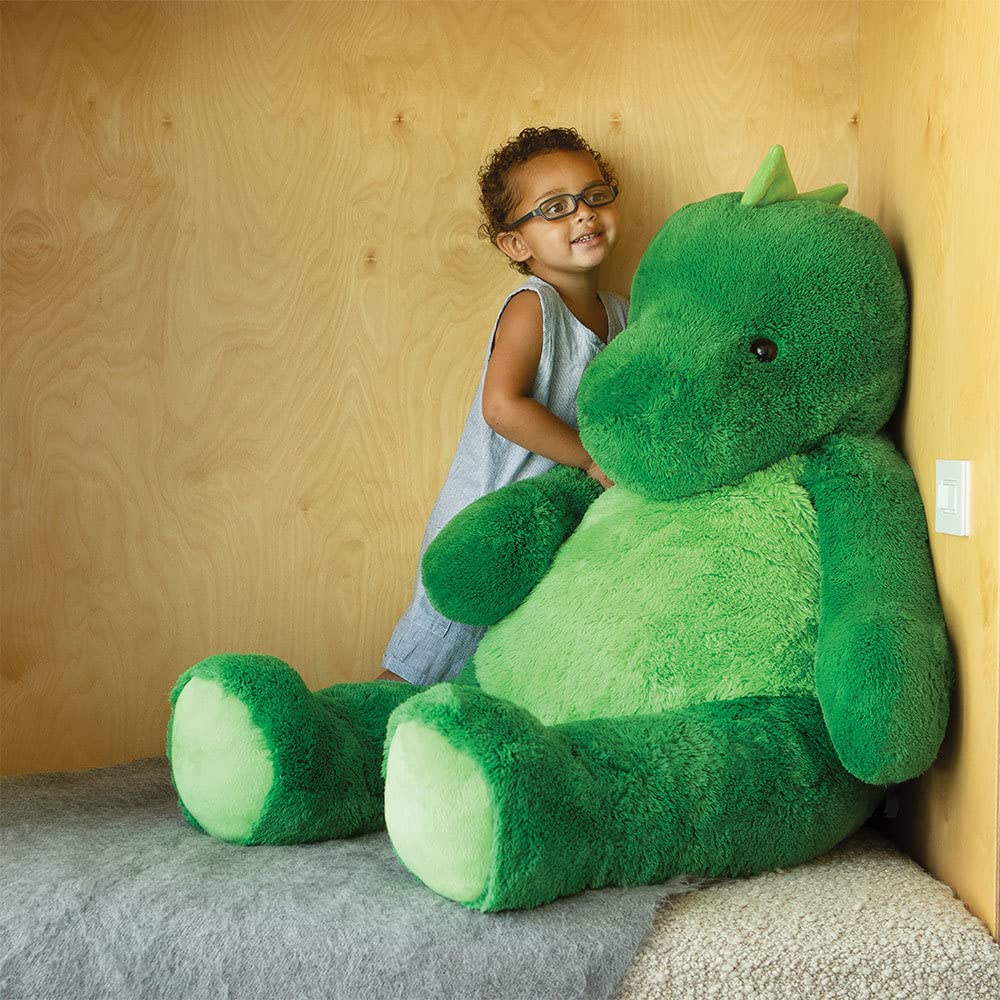 Vermont Teddy Bear Giant T-Rex Stuffed Animal | 4 Foot Dinosaur Plush Toy from Giant Cuddle Collection for Kids and Adults | Hand Finished in Vermont USA