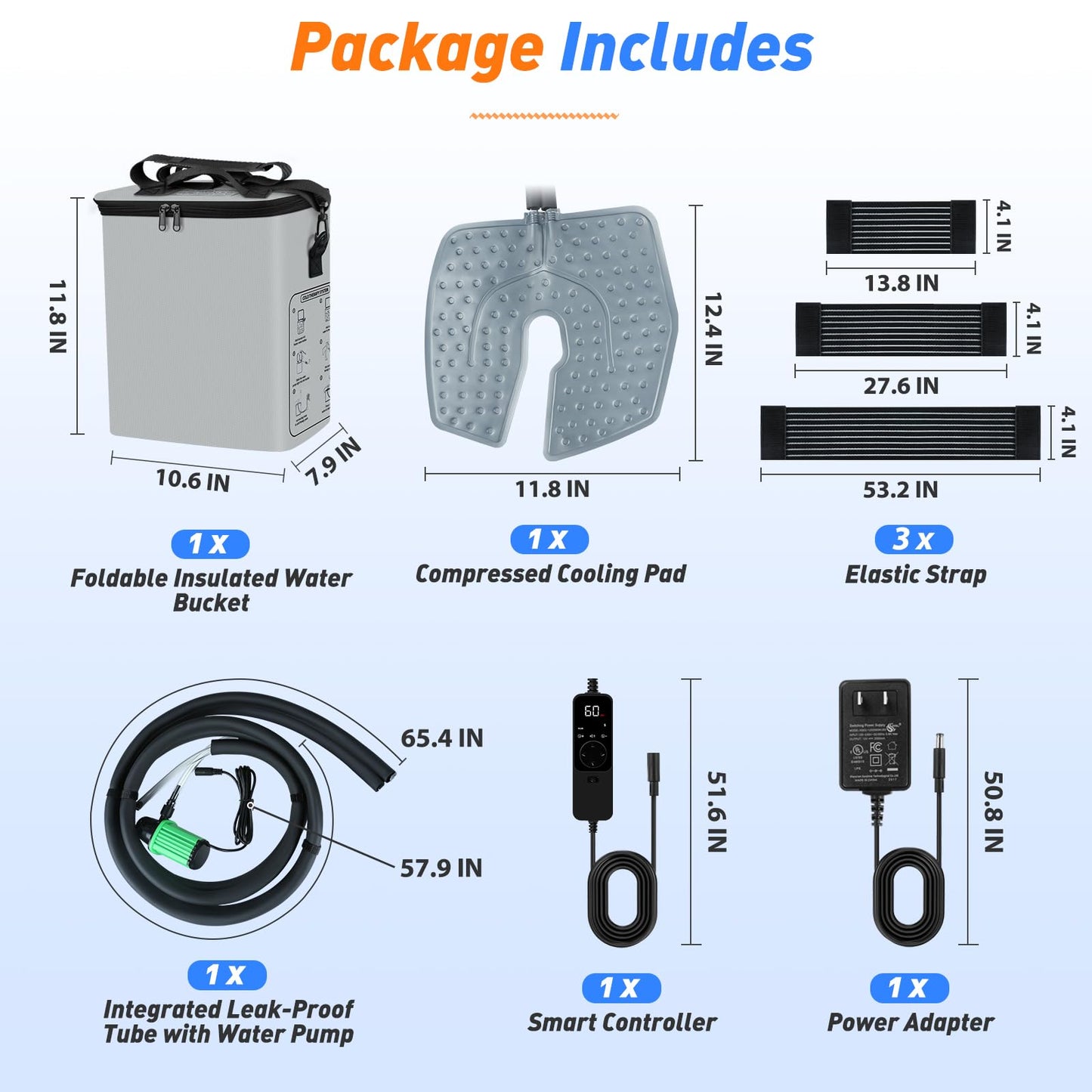 Ice Machine for Knee After Surgery – 19 QT (18L) Cold Therapy System with Timer, 5 Speeds – Circulating Cold Water for Knee, Back, Shoulder Pain Relief & Post-Surgery Recovery (Dad Gifts & Mom Gifts)