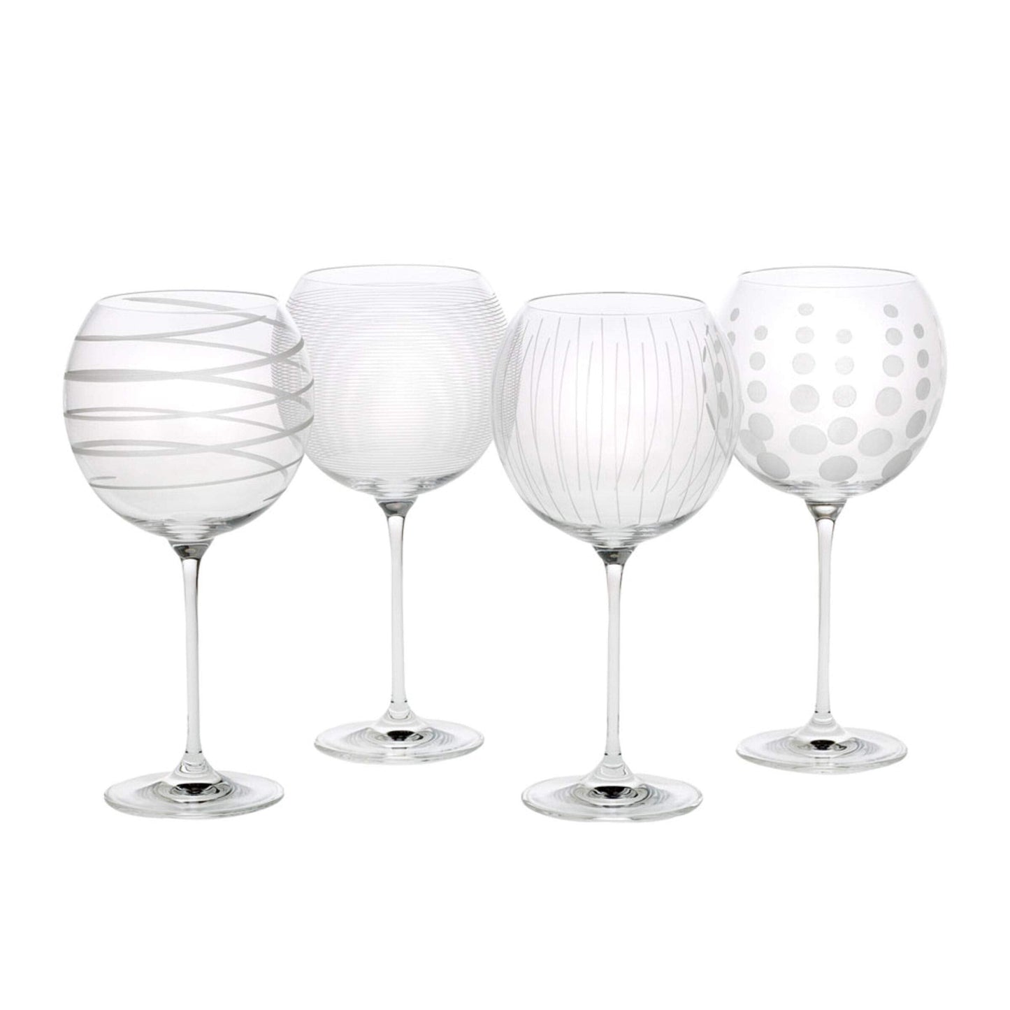 Mikasa 5095528 Cheers Stemless Wine Glass, 17-Ounce, Set of 4, Clear