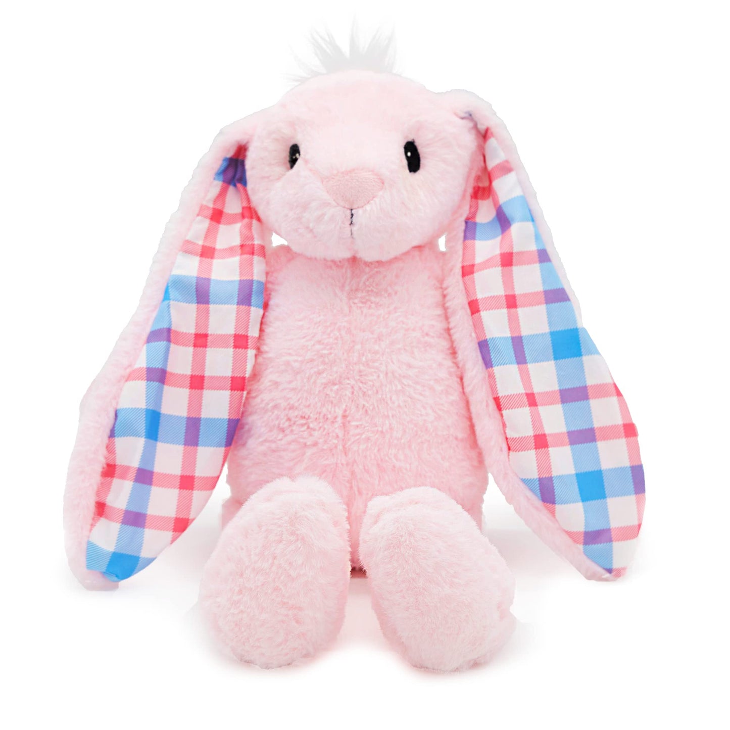 Plushible Easter Bunny Stuffed Animal, 14" (Pink) - Soft Embroidered Stuffed Bunny Plush Toy for Kids, Newborns, Boys & Girls, Cuddly and Adorable Plush Toys, Ideal for Birthdays & Gift Day