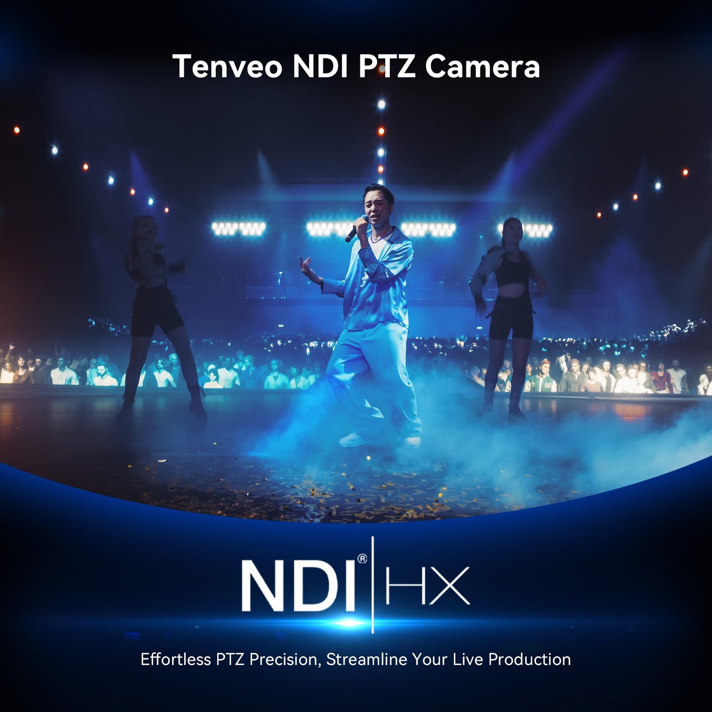 Tenveo PTZ Camera and Controller Bundle/Kits - 30X AI Auto Tracking NDI PTZ Camera with SDI/HDMI/USB3.0/LAN(PoE) and NDI PTZ Controller Joystick Keyboard for Church Worship Live Streaming Conference