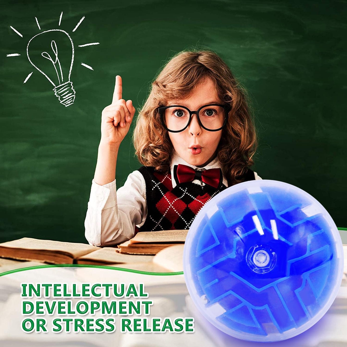 100PCS Brain Teaser Puzzle Ball Fidget Toys Bulk, Mini 3D Maze Balls Puzzles Games Party Favors for Kids 4-8 8-12,Classroom Prizes Stocking Stuffers for Boy Girl Gifts Carnival Prizes Birthday Goodie