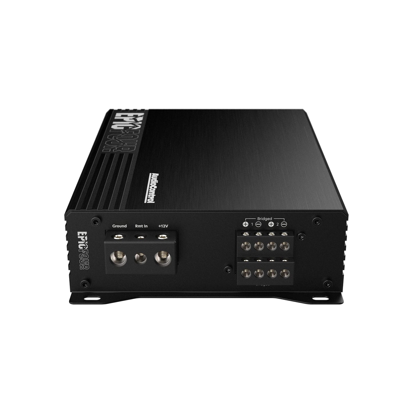AudioControl EPICFOUR 4-Channel Amplifier Car Audio 800W RMS, Compact Digital Class D, High/Low Pass Crossover, RCA Line Level Inputs for Aftermarket Radios, Epicenter Link, Smart Auto Protection