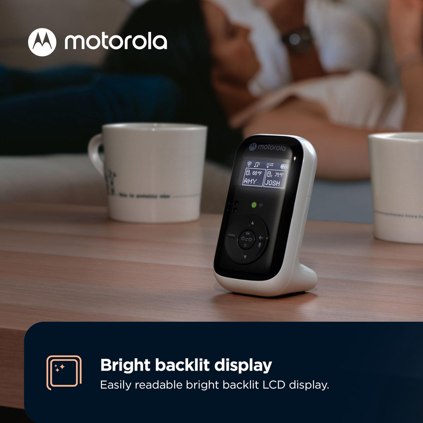 Motorola Nursery PIP15 Audio Baby Monitor, Dual Room HD Infant Monitor with Nightlight, 1500 Ft. Range, Two-Way Talk, Includes Parent Unit, 2 Monitors