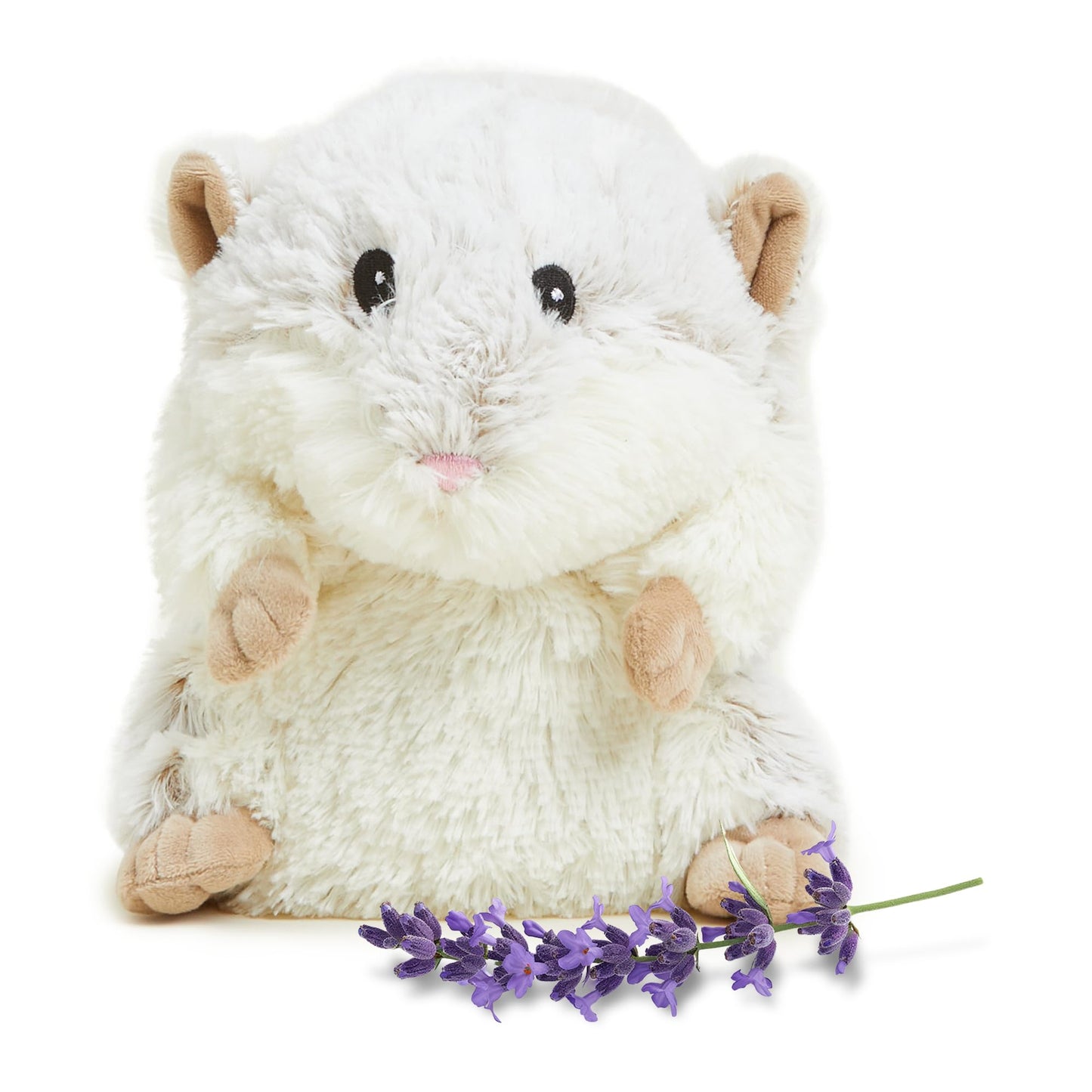 warmies Microwavable & Weighted Stuffed Animals, Hamster - Heated Stuffed Animal Plushie for Warmth & Comfort - Cute Soft Plush Toys for Adults & Children (Boys, Girls, Babies & Toddlers)