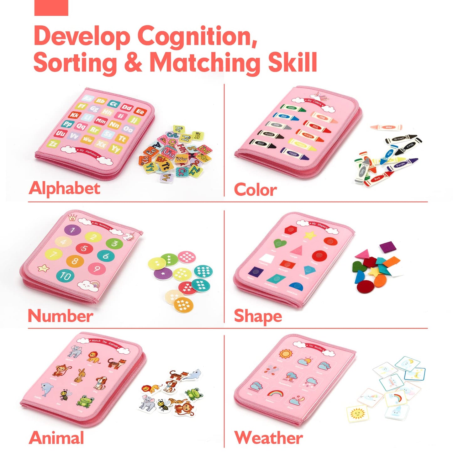 hahaland Baby Toys - Baby Toys 6-12 Months Montessori Girl Birthday Gift Christmas Stocking Stuffers for Boys Girls Early Learning Toy